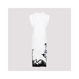 Lanvin Sleeveless Pleated Midi Dress