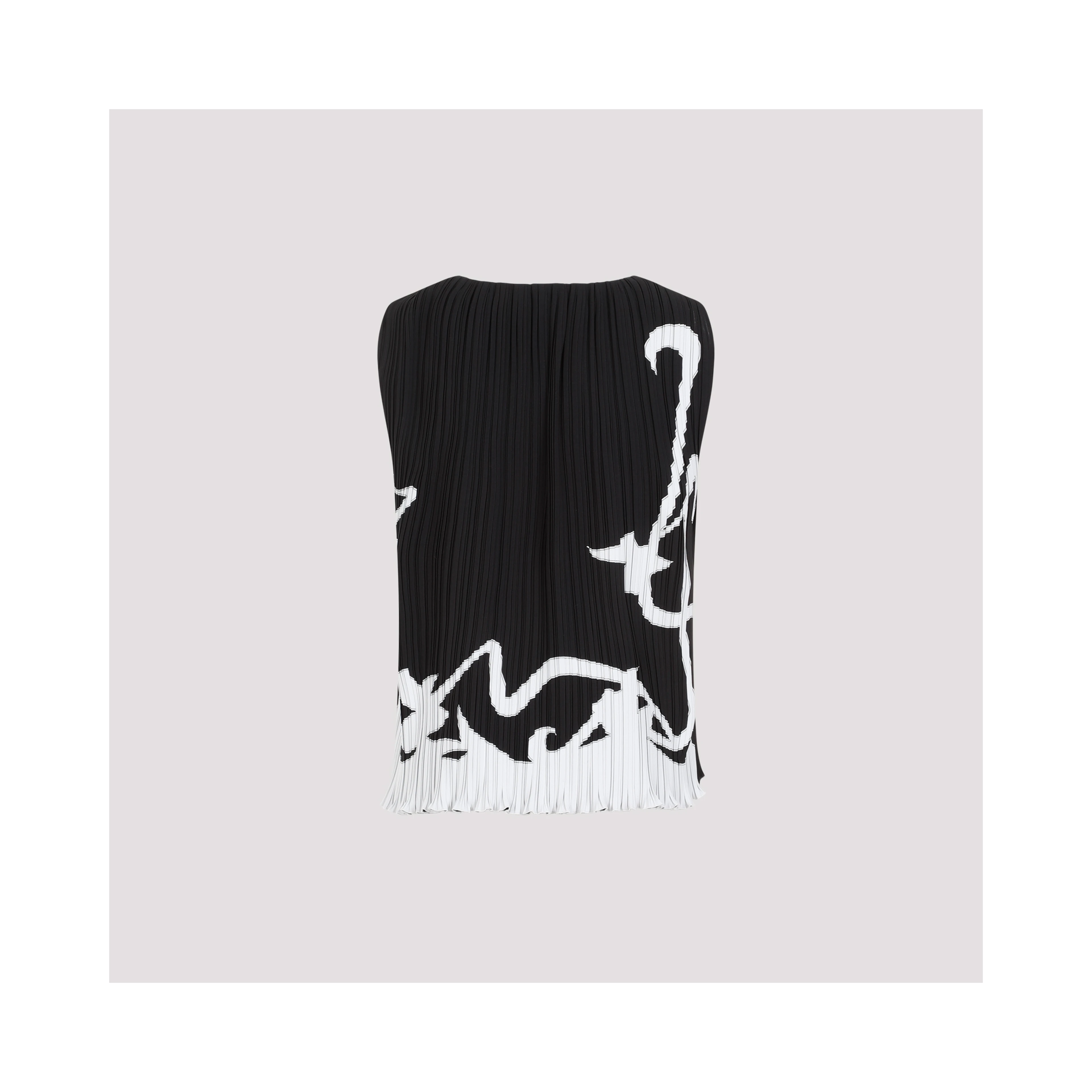 Lanvin Sleeveless Pleated Top