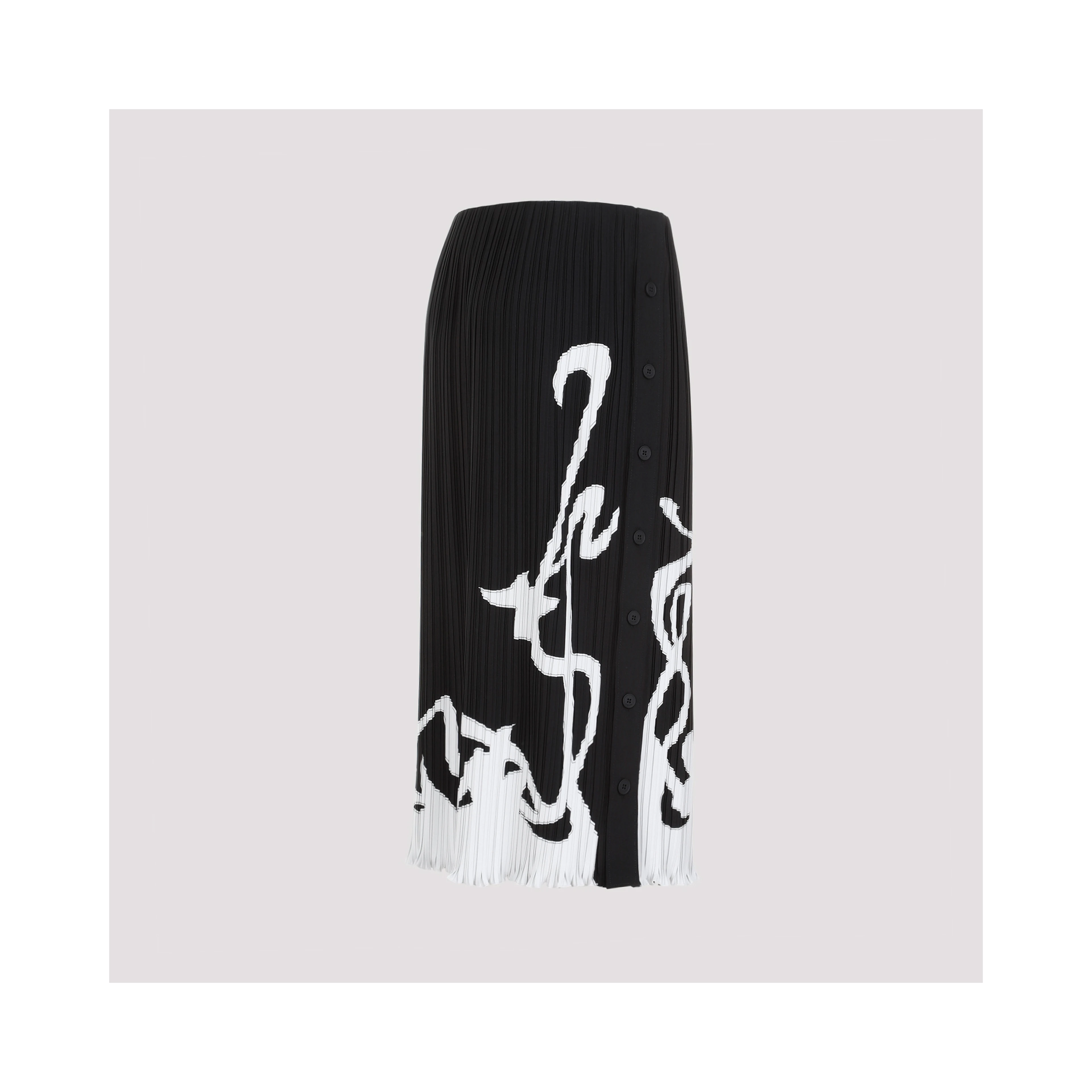 Lanvin Pleated Long Skirt