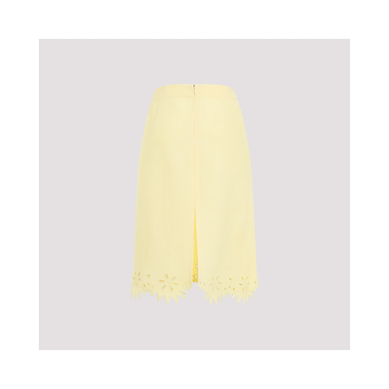 Bottega Veneta Grainy English Embroidery Midi Skirt