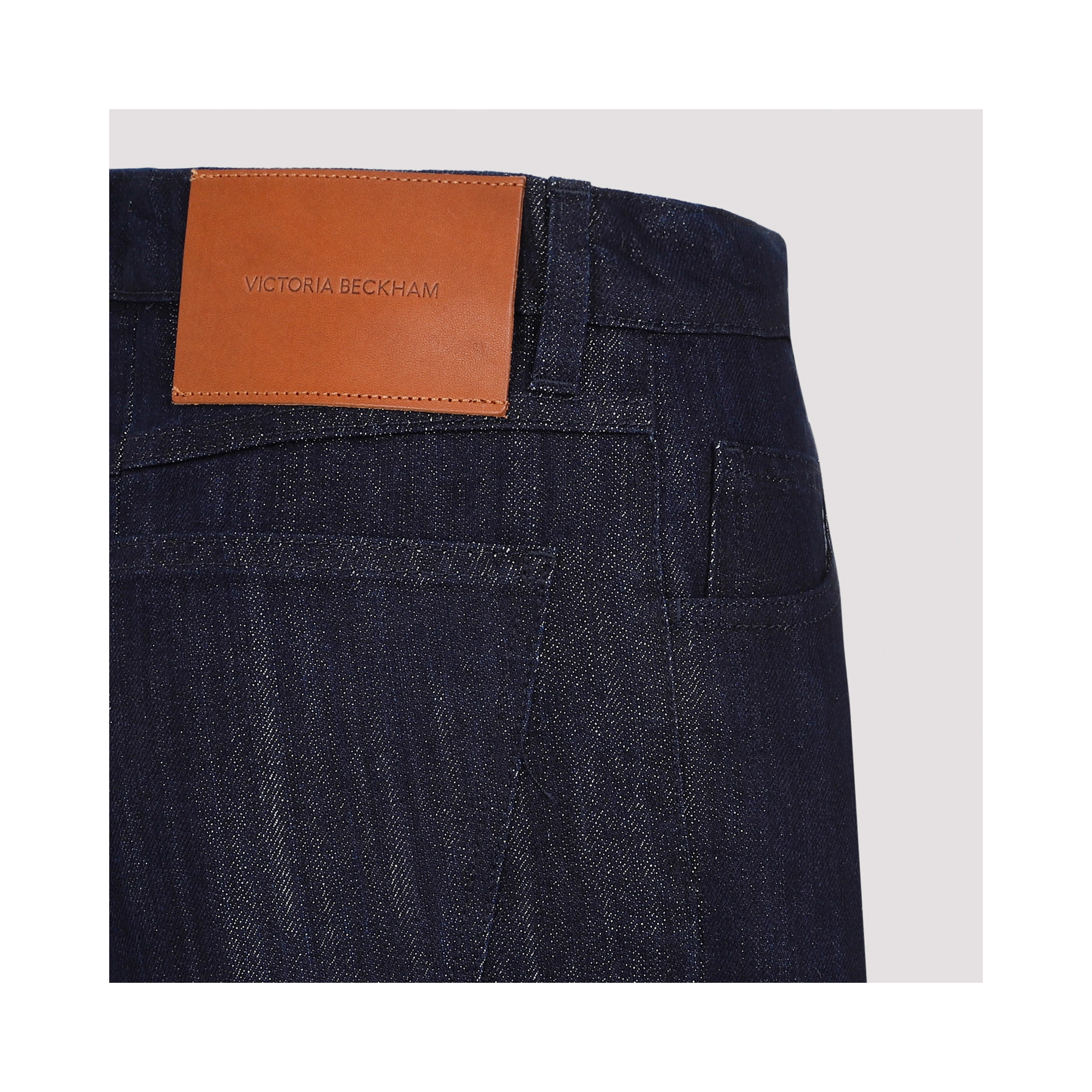 Victoria Beckham Cropped High Waist Tapered Jeans