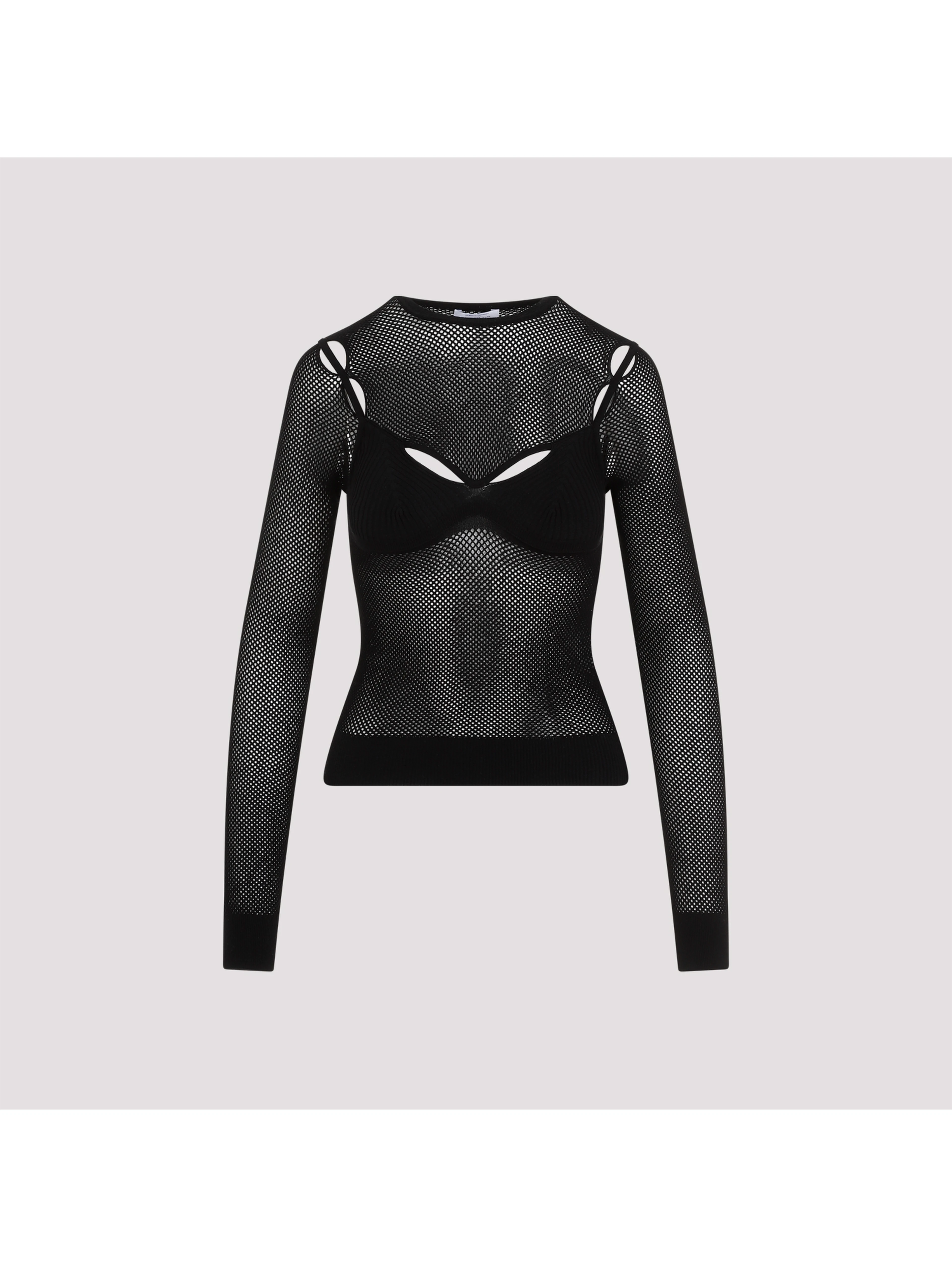 Off White Net Arrow Bralette Top