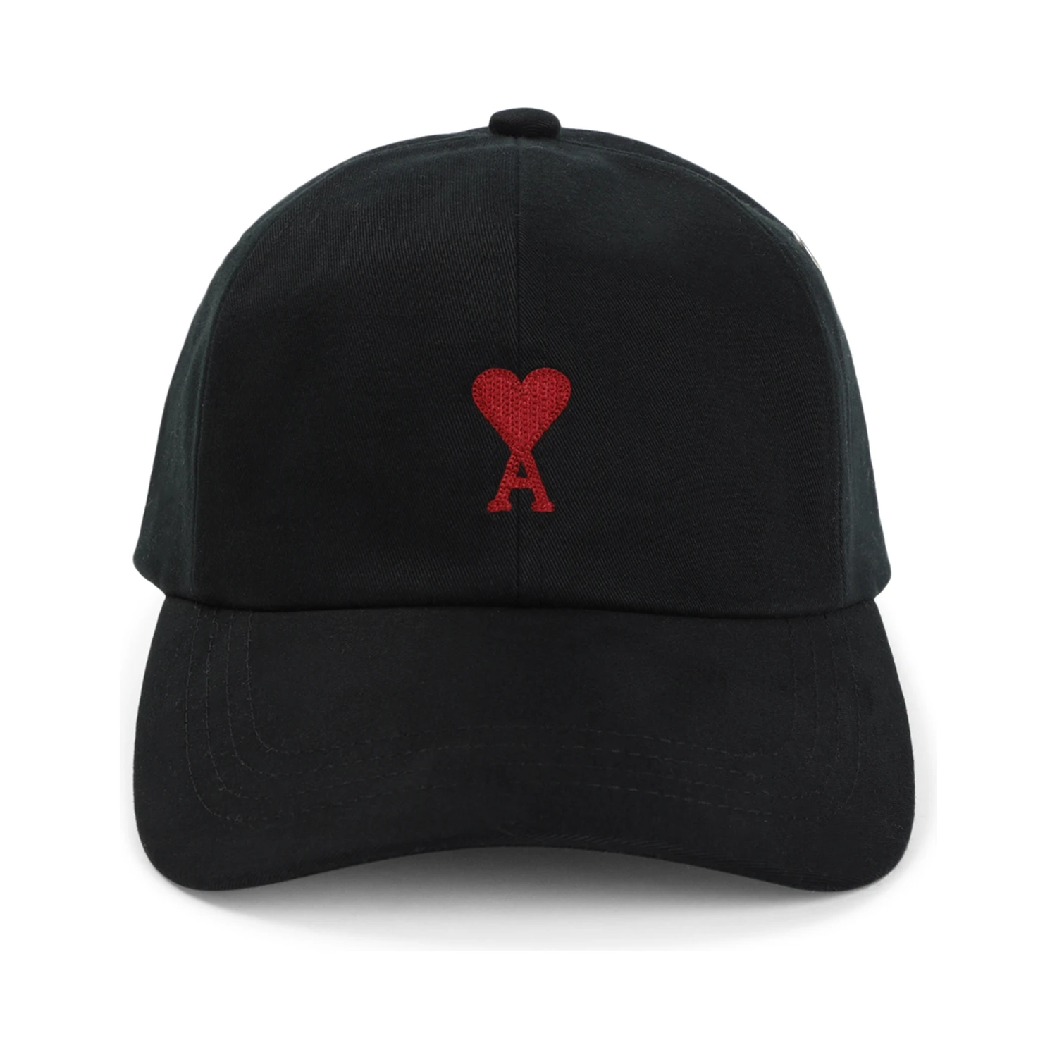 Ami Paris Red Adc Embroidery Hat