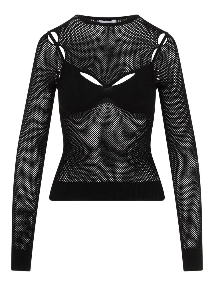 Off White Net Arrow Bralette Top alternative