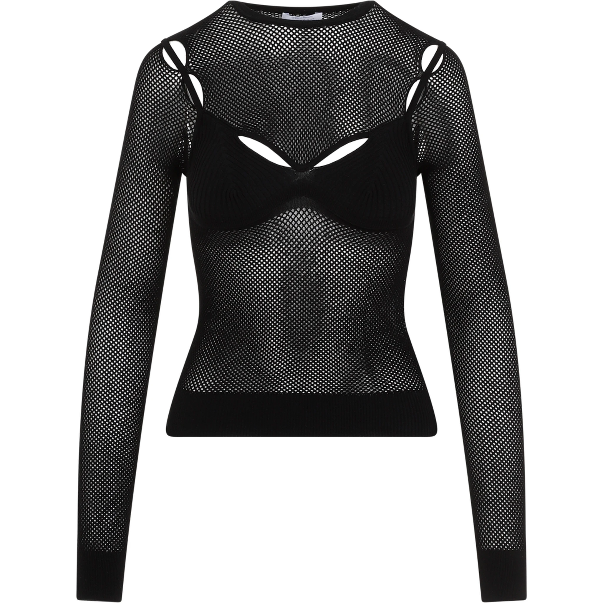 Off White Net Arrow Bralette Top