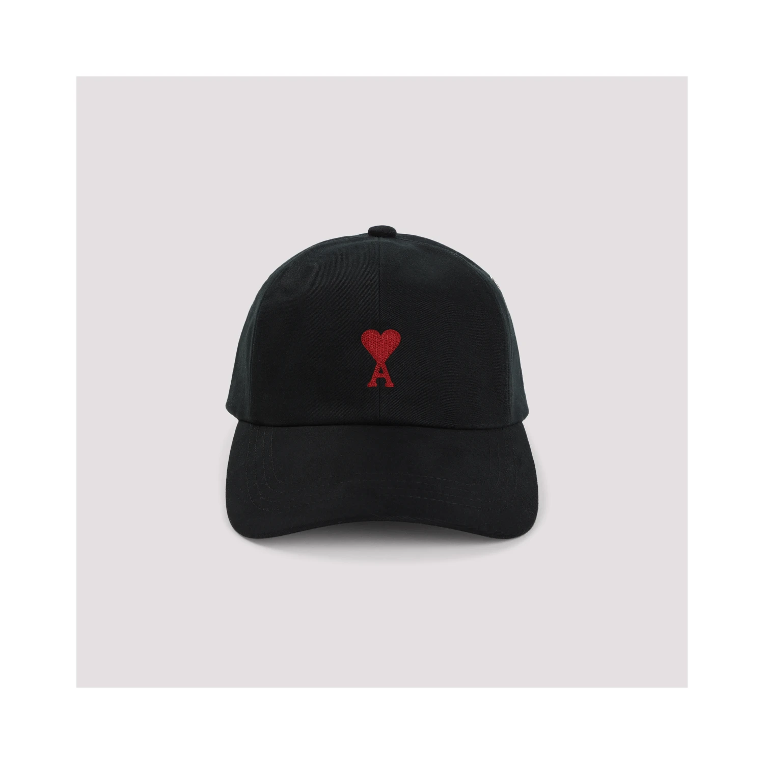 Ami Paris Red Adc Embroidery Hat