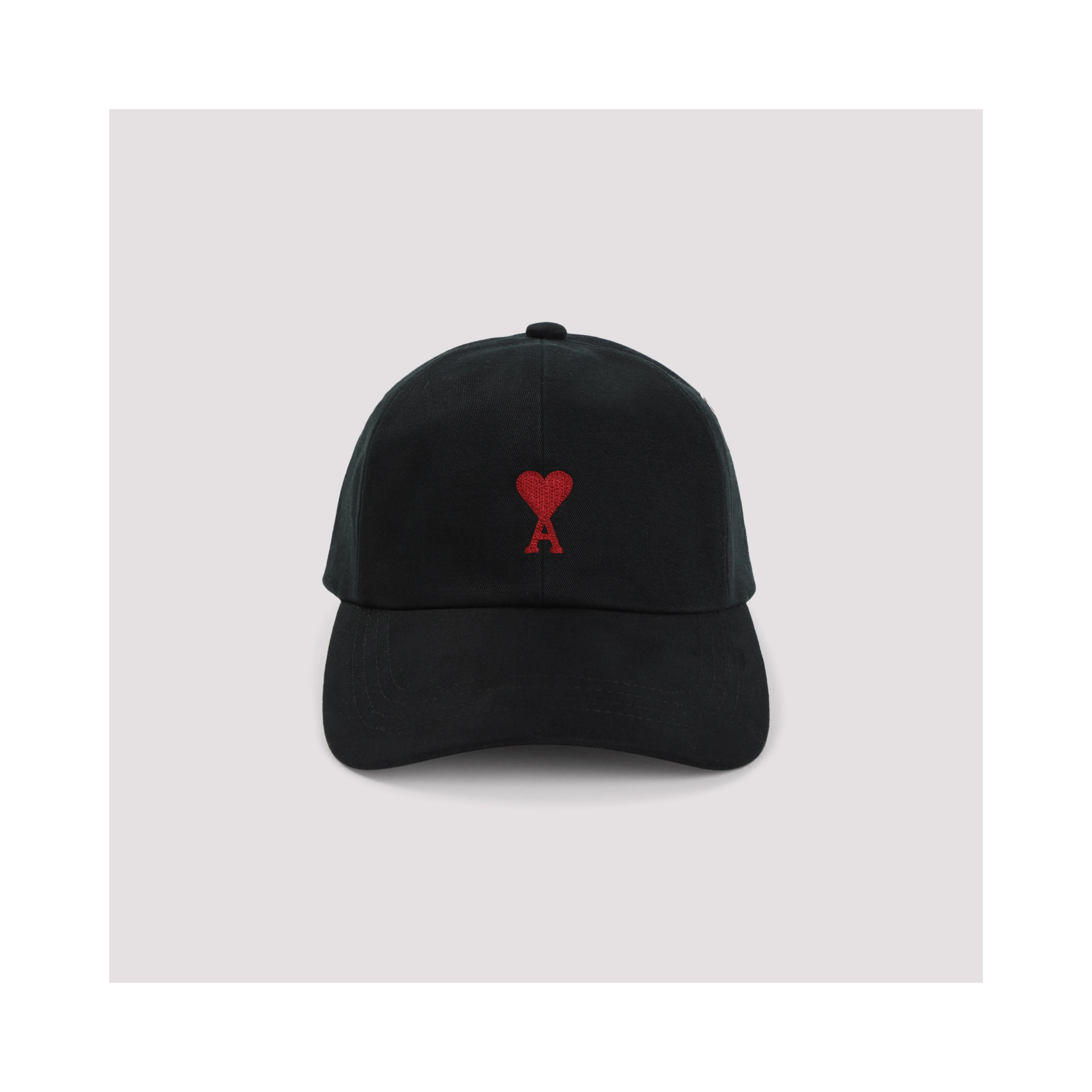 Ami Paris Red Adc Embroidery Hat