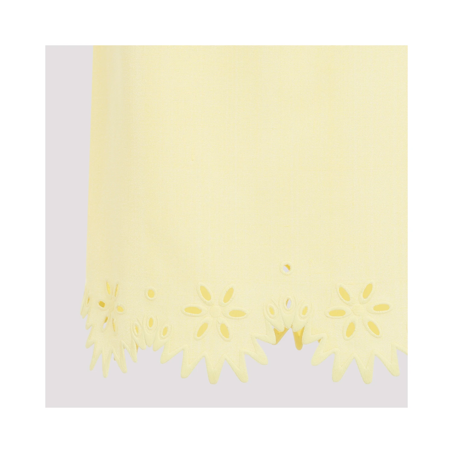 Bottega Veneta Grainy English Embroidery Midi Skirt