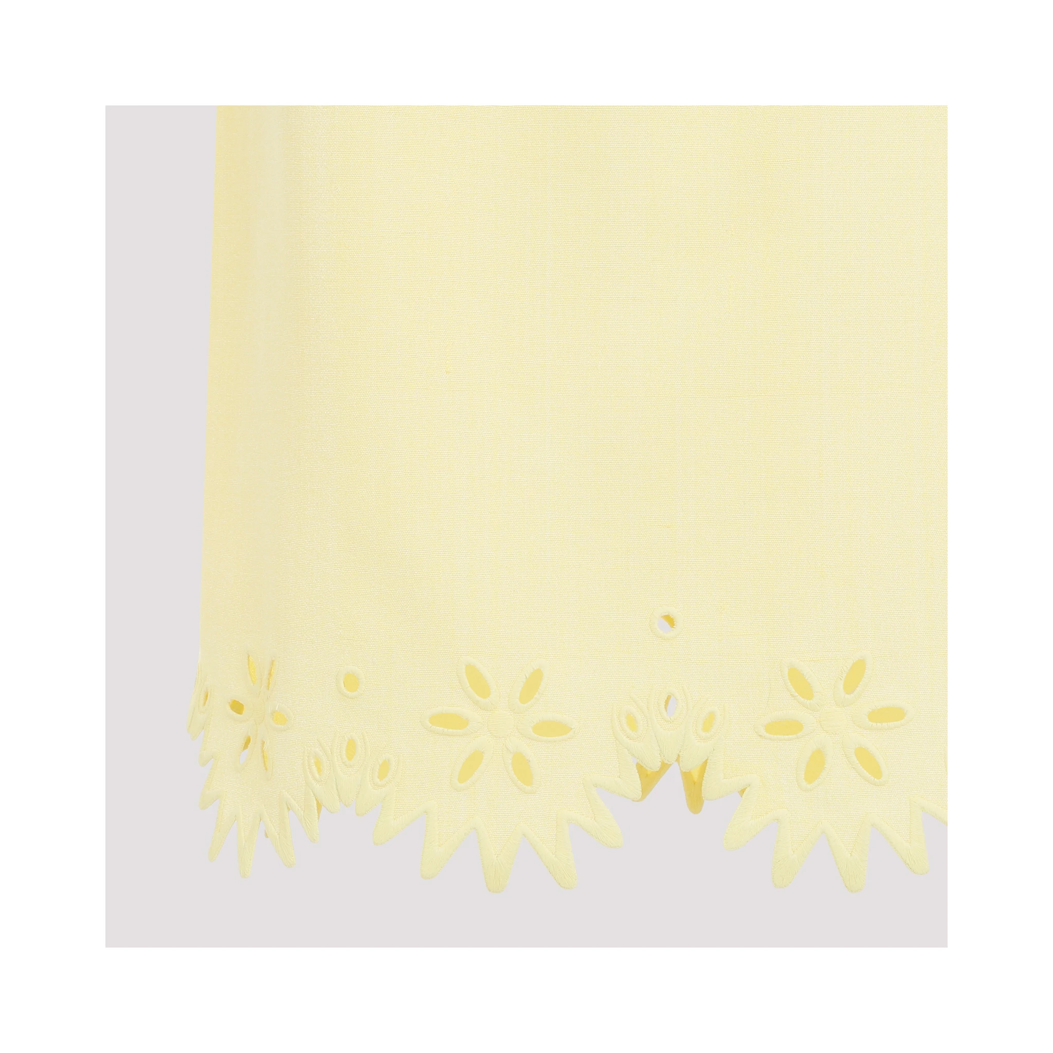 Bottega Veneta Grainy English Embroidery Midi Skirt