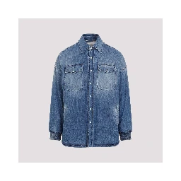 Alexander McQueen Quilted Denim Shirt