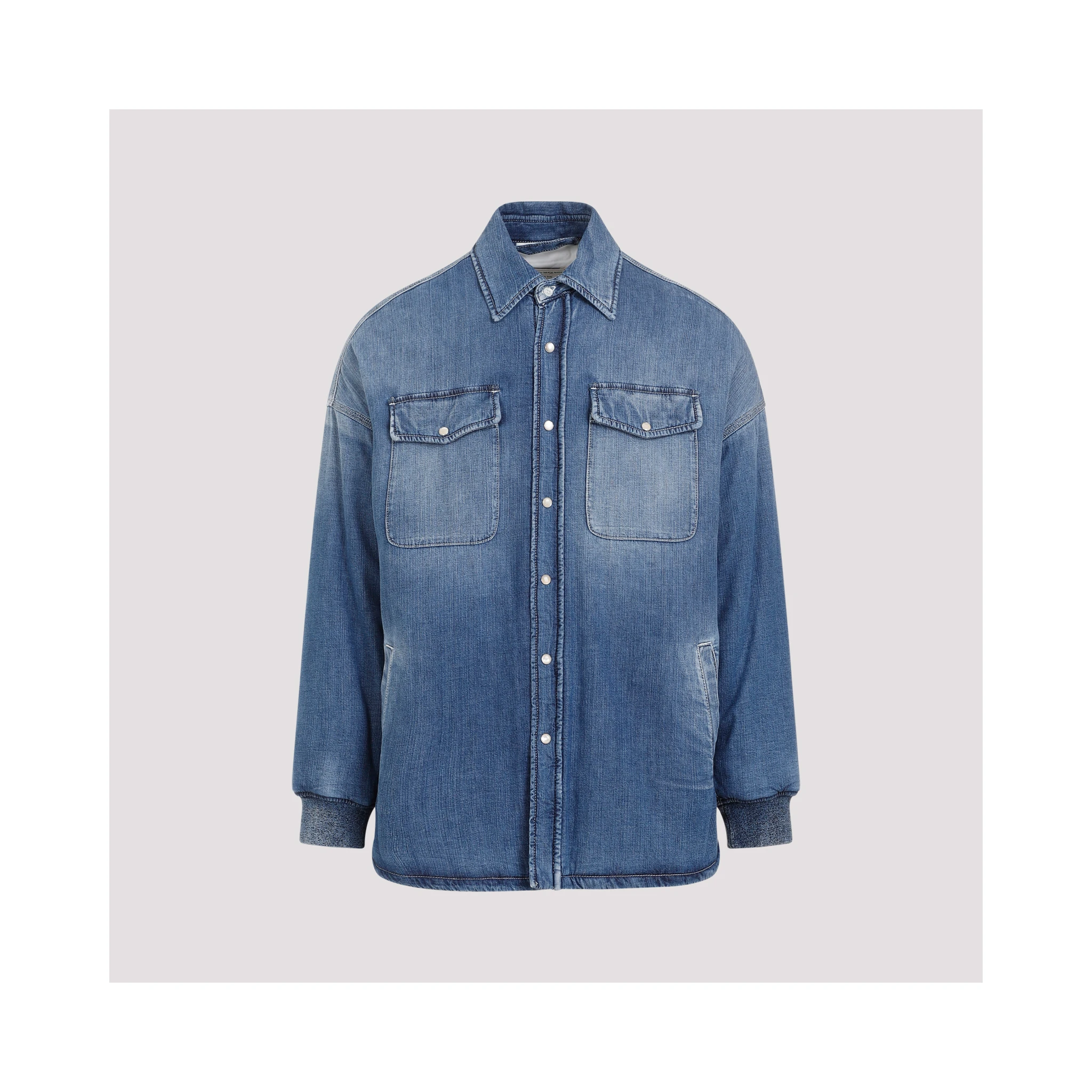 Alexander McQueen Quilted Denim Shirt