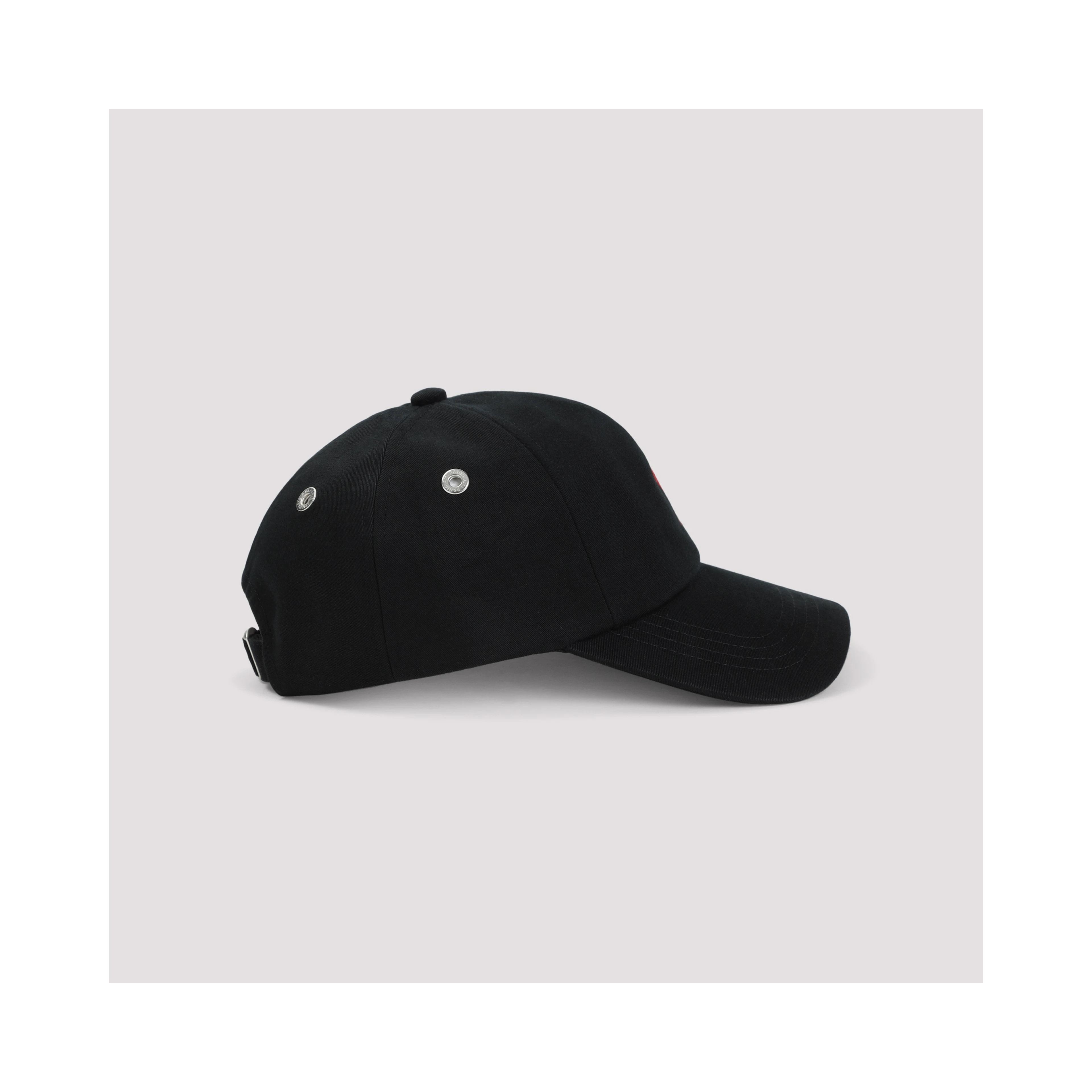 Ami Paris Red Adc Embroidery Hat