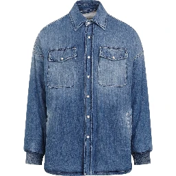 Alexander McQueen Quilted Denim Shirt