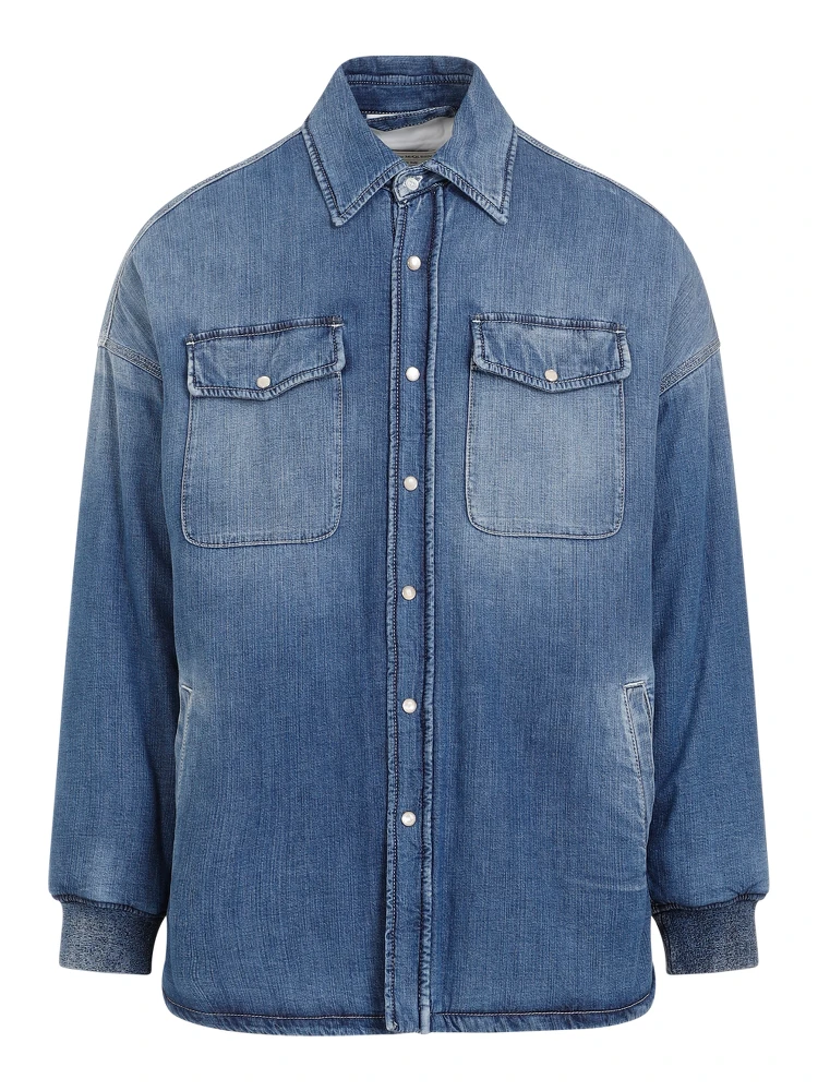 Alexander McQueen Quilted Denim Shirt alternative