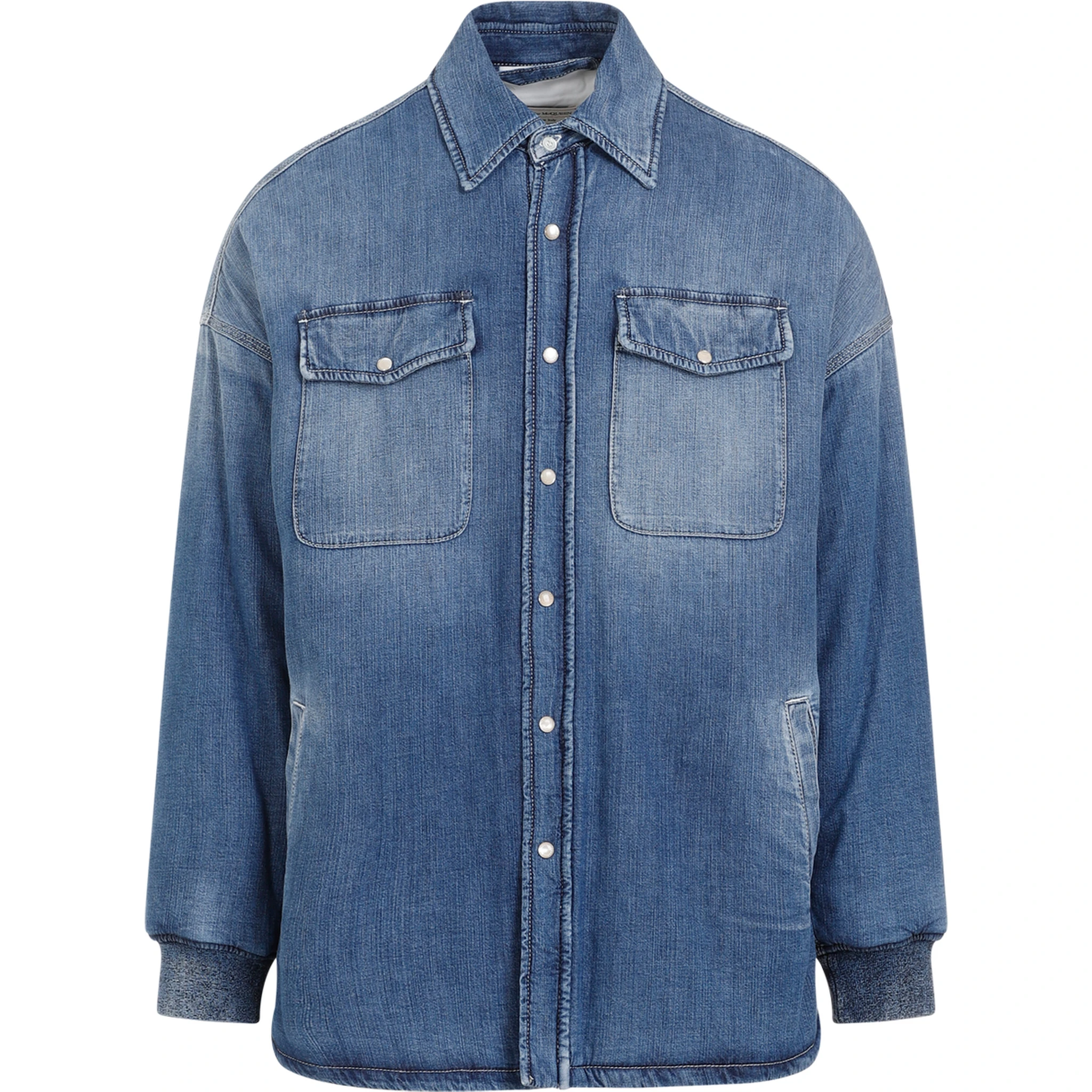 Alexander McQueen Quilted Denim Shirt