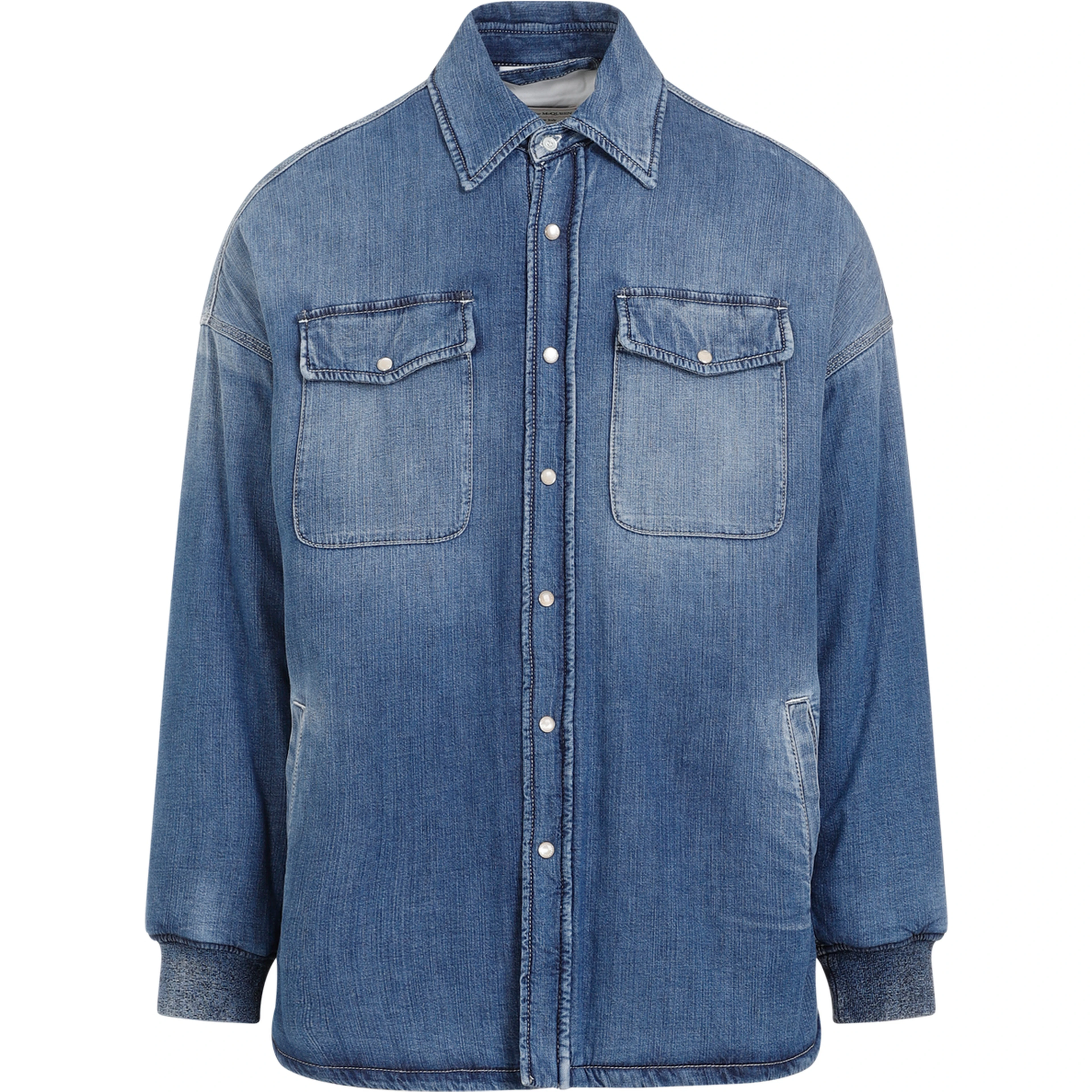 Alexander McQueen Quilted Denim Shirt
