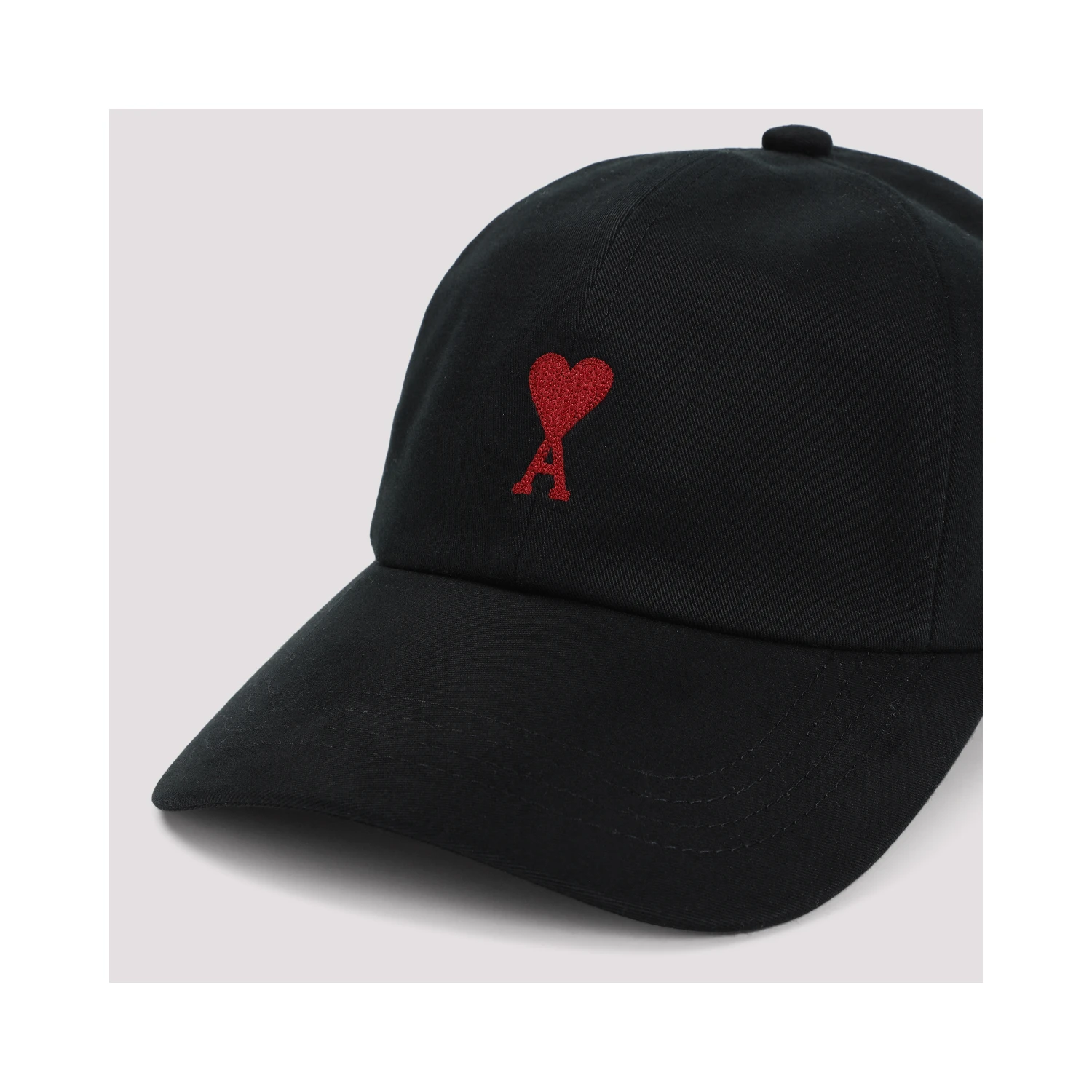 Ami Paris Red Adc Embroidery Hat