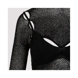 Off White Net Arrow Bralette Top