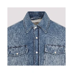 Alexander McQueen Quilted Denim Shirt