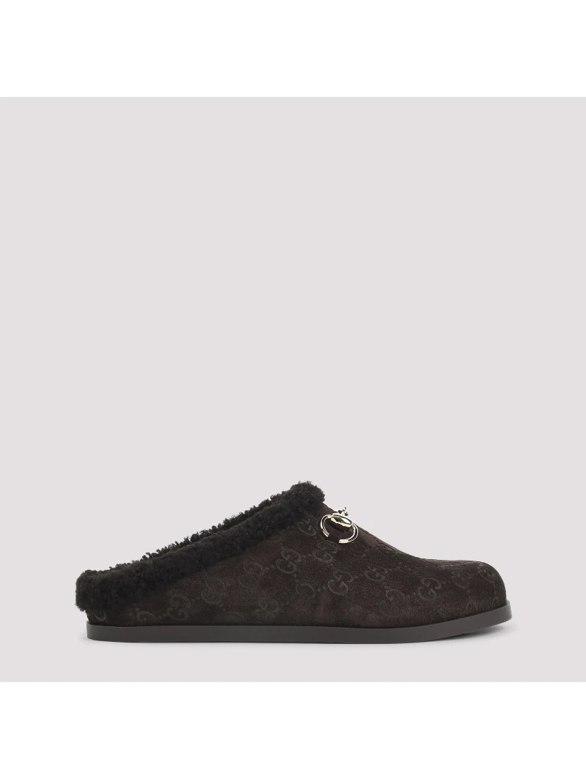 Gucci Suede Leather Mules