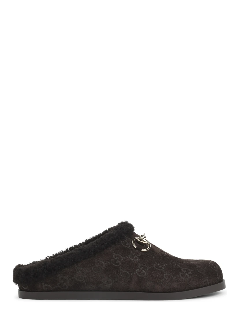 Gucci Suede Leather Mules