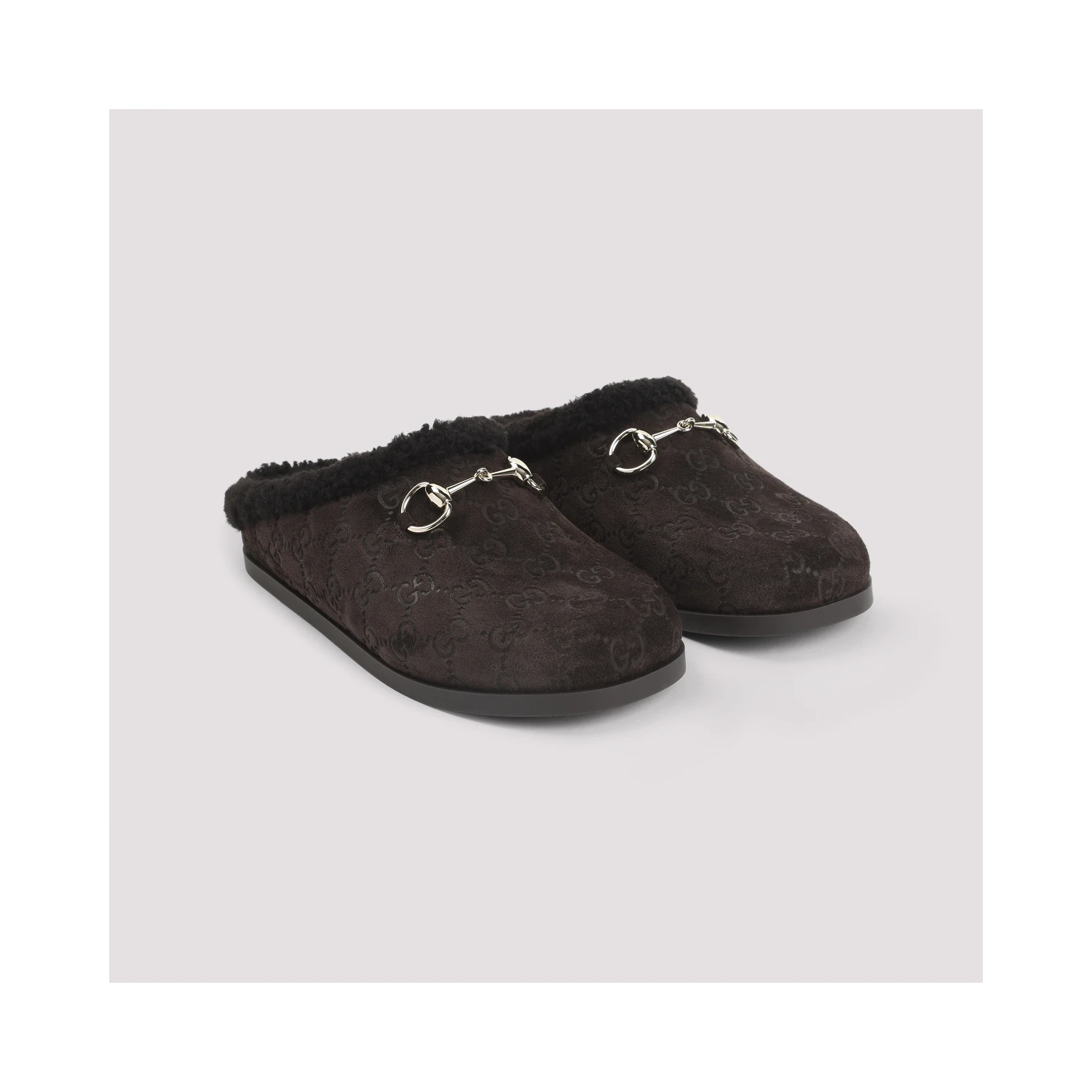 Gucci Suede Leather Mules