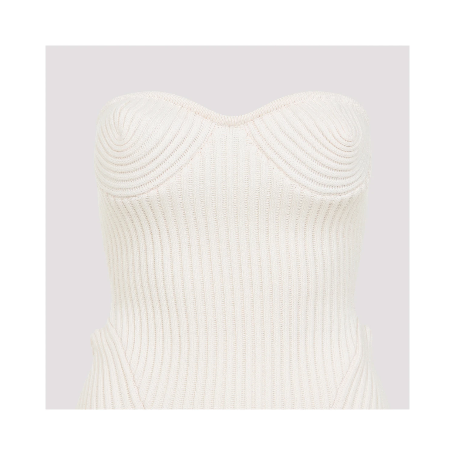 Jean Paul Gaultier Merino Wool Ribbed Stretch Corset