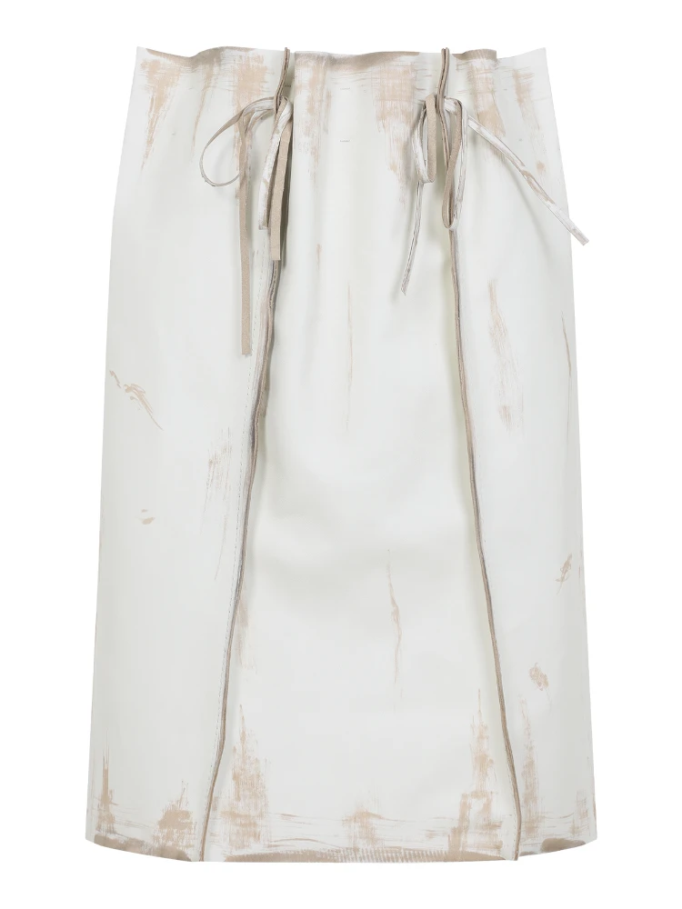 Prada Calf Leather Midi Skirt alternative