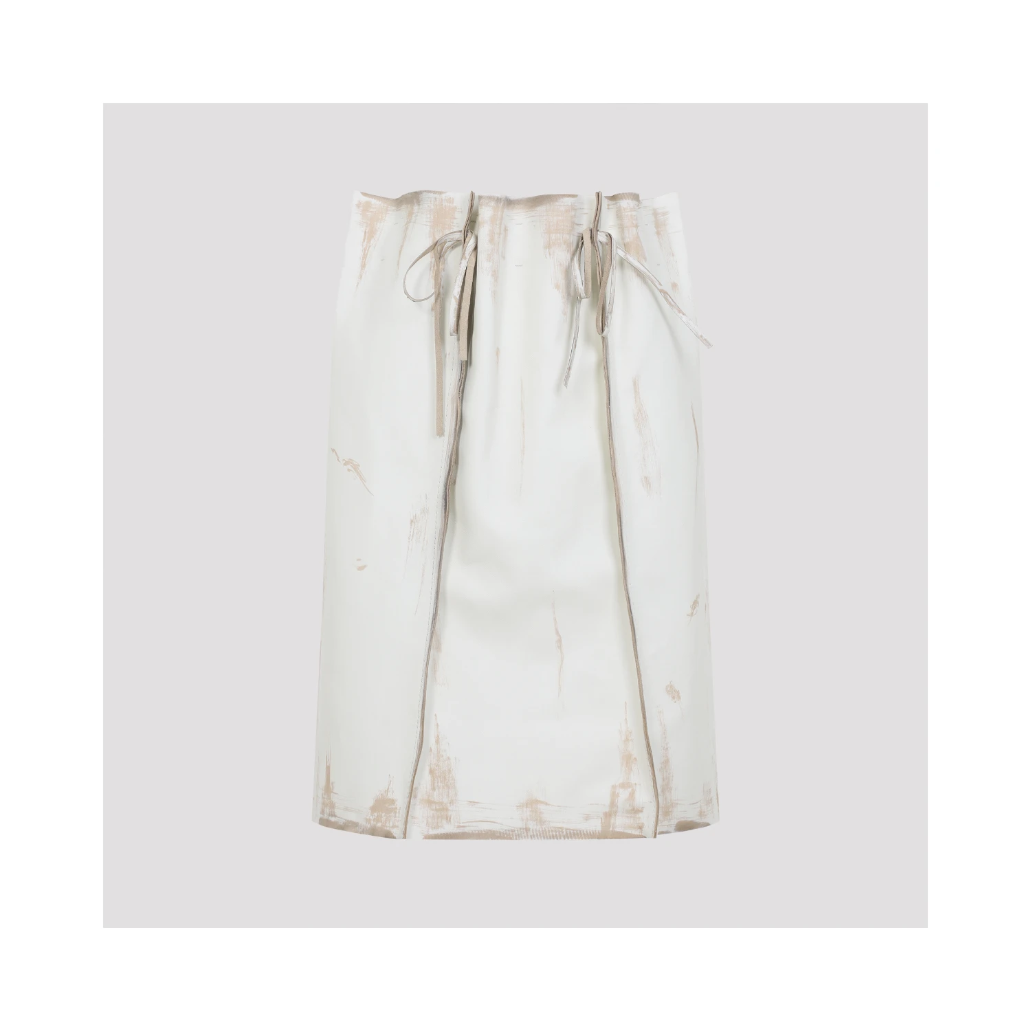 Prada Calf Leather Midi Skirt