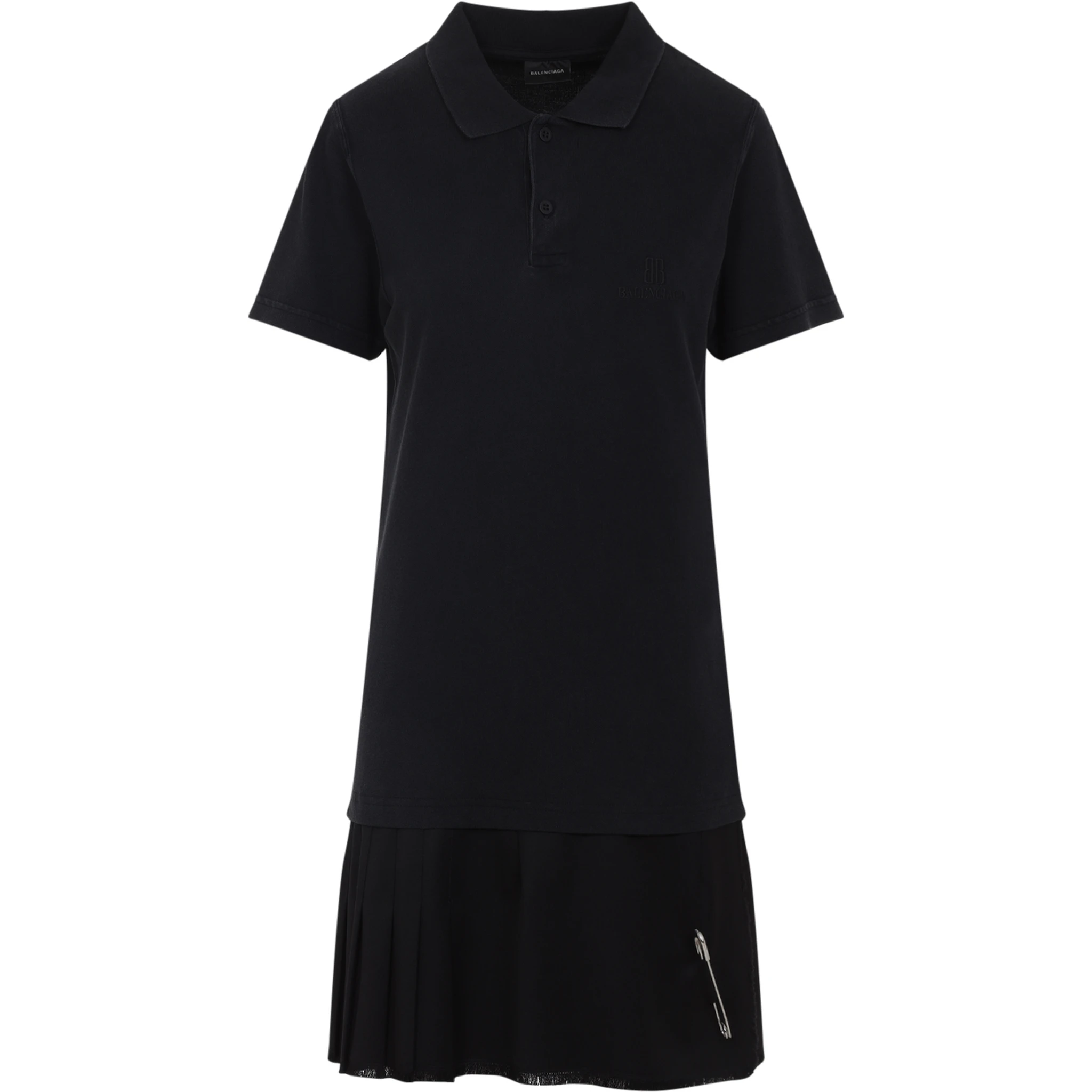 Balenciaga Layered Polo Mini Dress