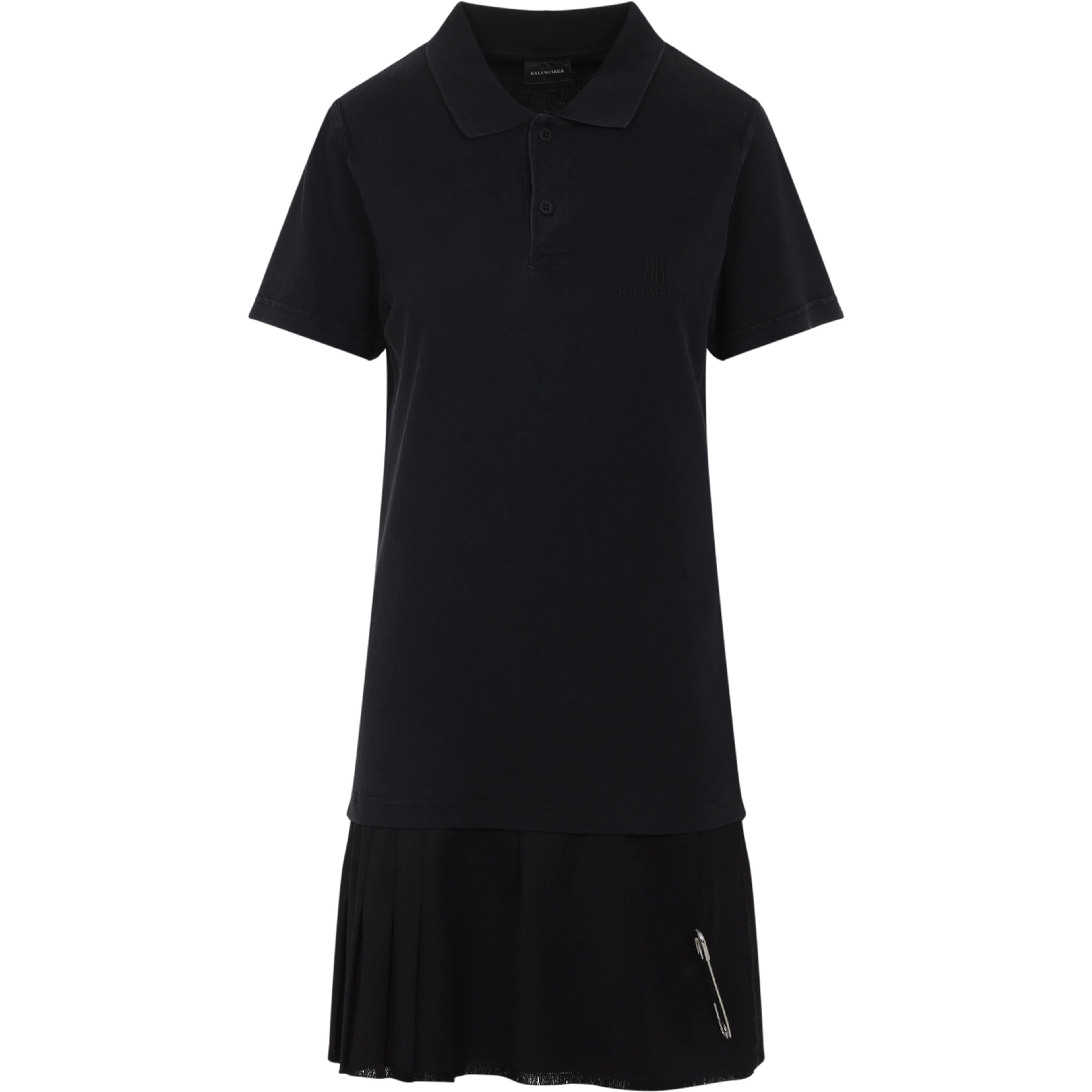 Balenciaga Layered Polo Mini Dress