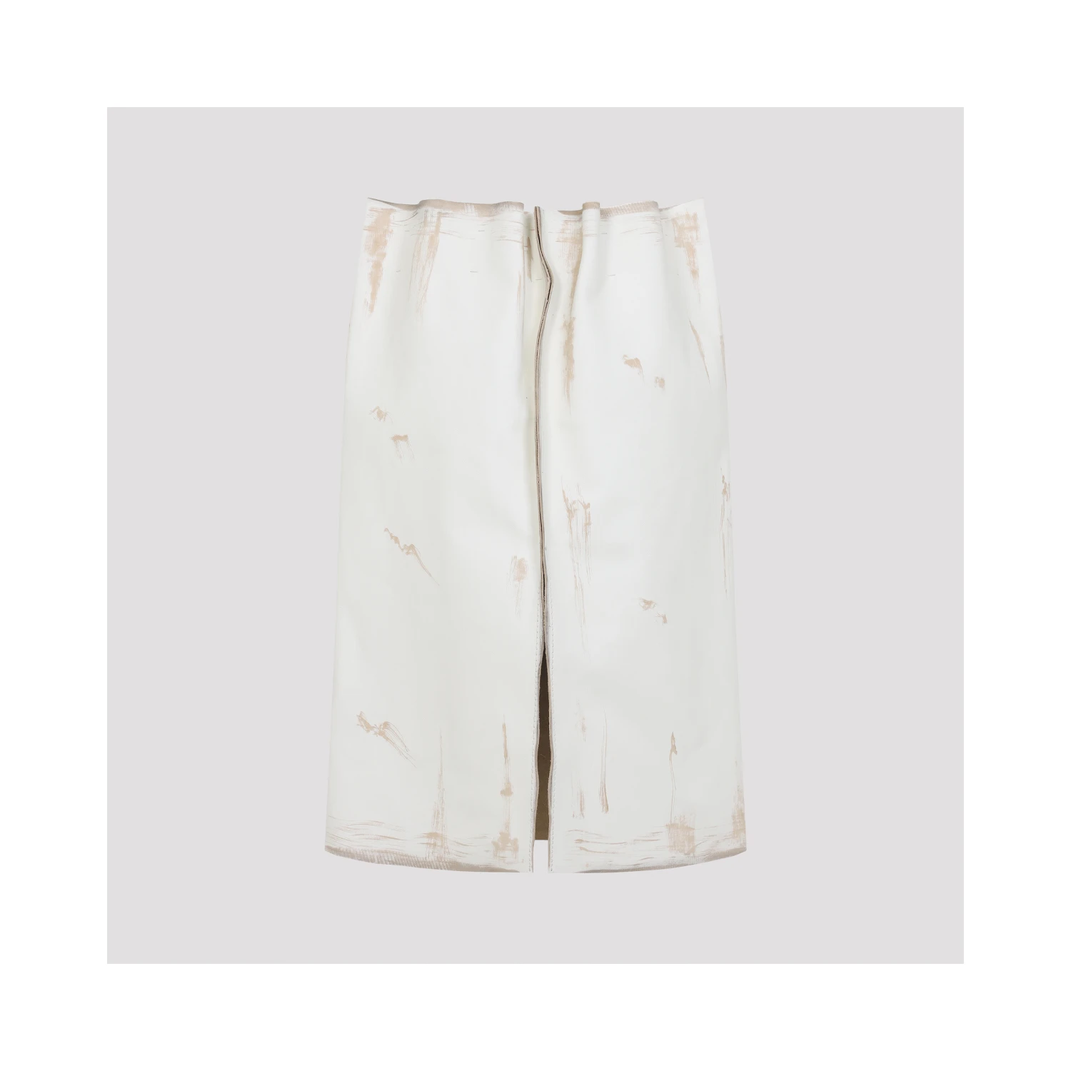 Prada Calf Leather Midi Skirt