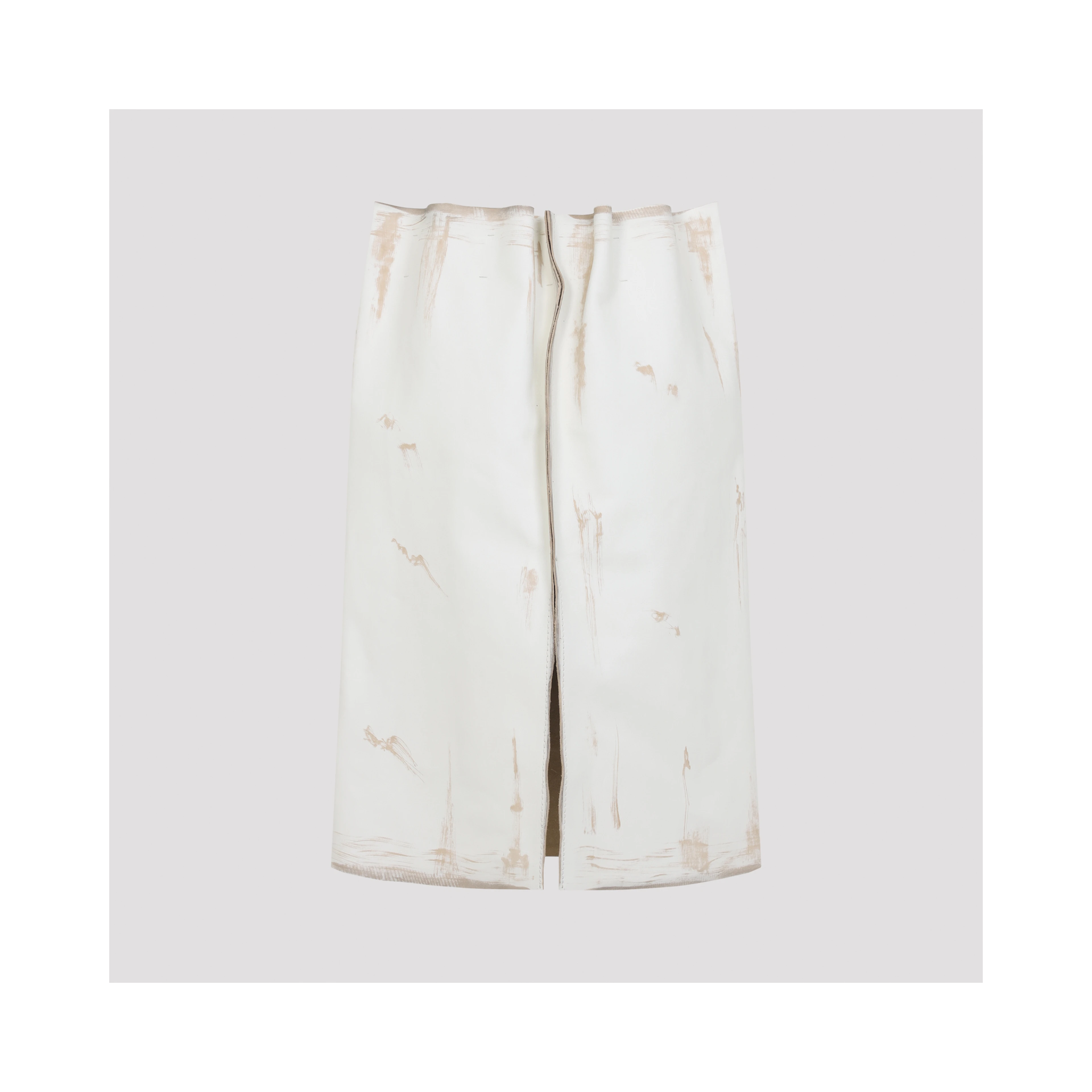 Prada Calf Leather Midi Skirt