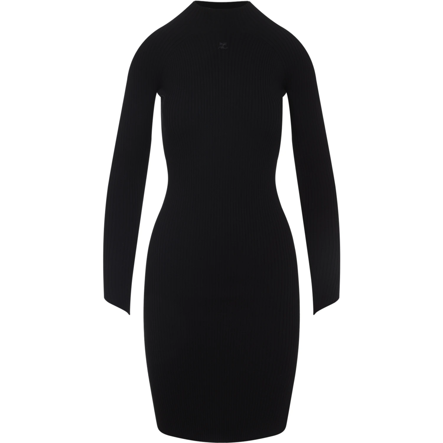 Courreges Circle Rib Mini Dress