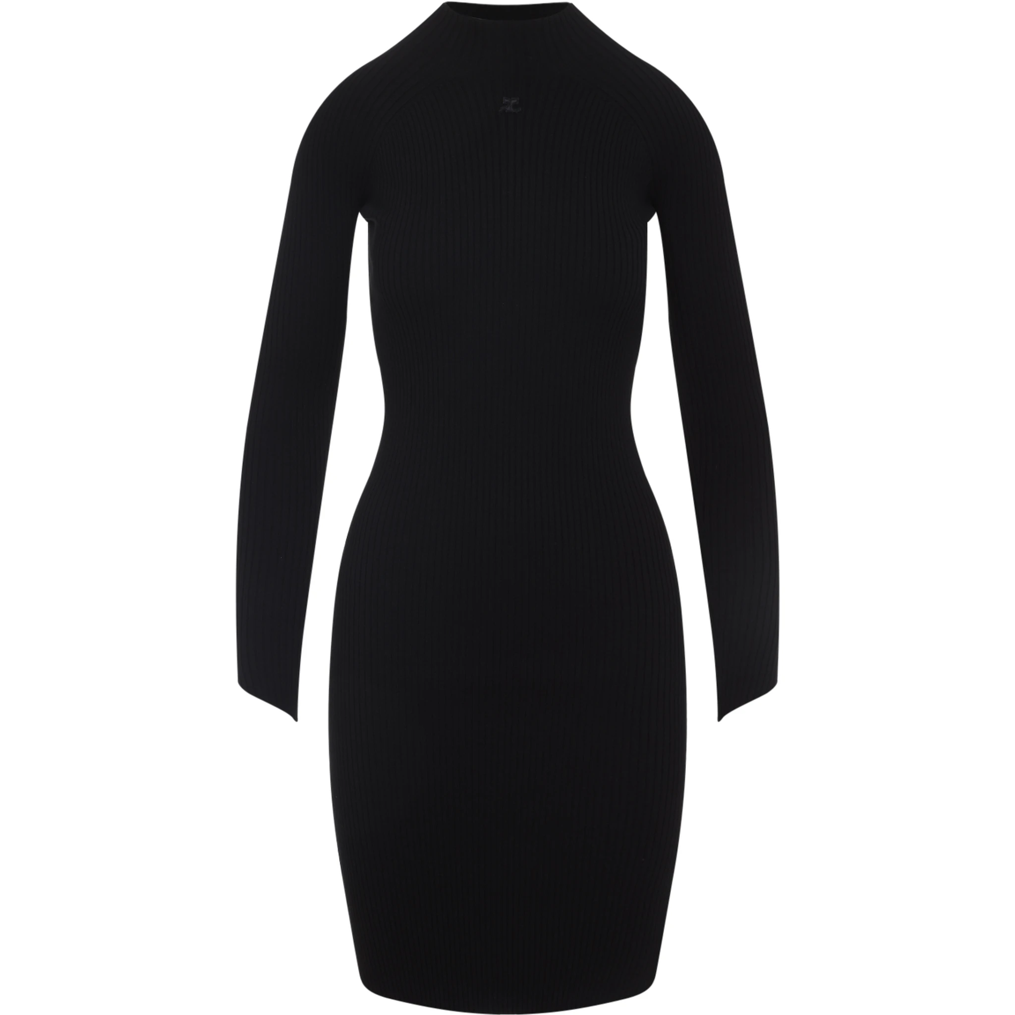 Courreges Circle Rib Mini Dress