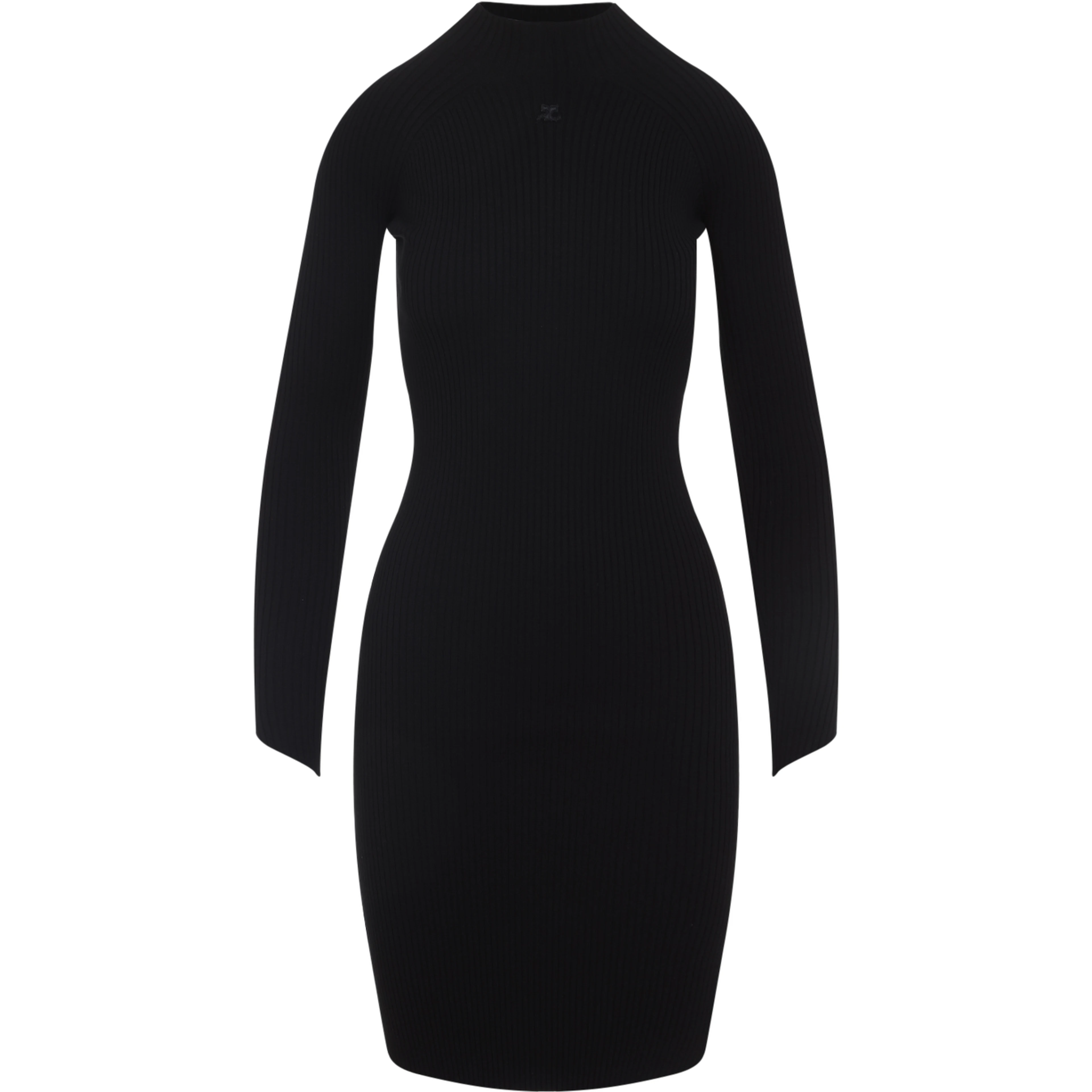 Courreges Circle Rib Mini Dress