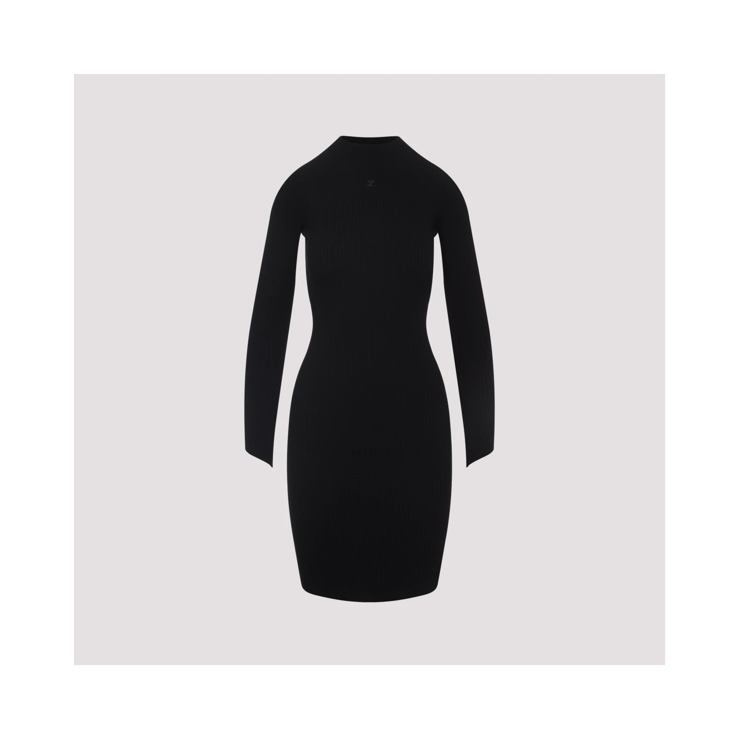Courreges Circle Rib Mini Dress