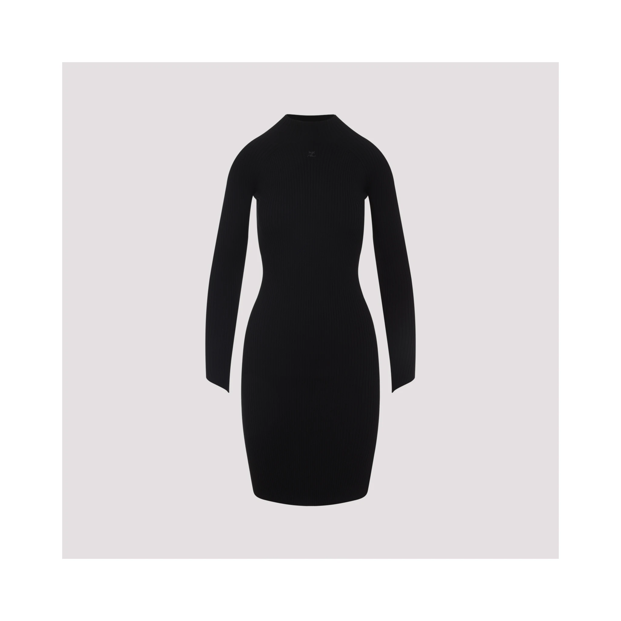 Courreges Circle Rib Mini Dress