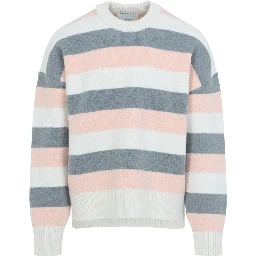 Ami Striped Crewneck Sweater
