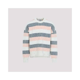 Ami Striped Crewneck Sweater