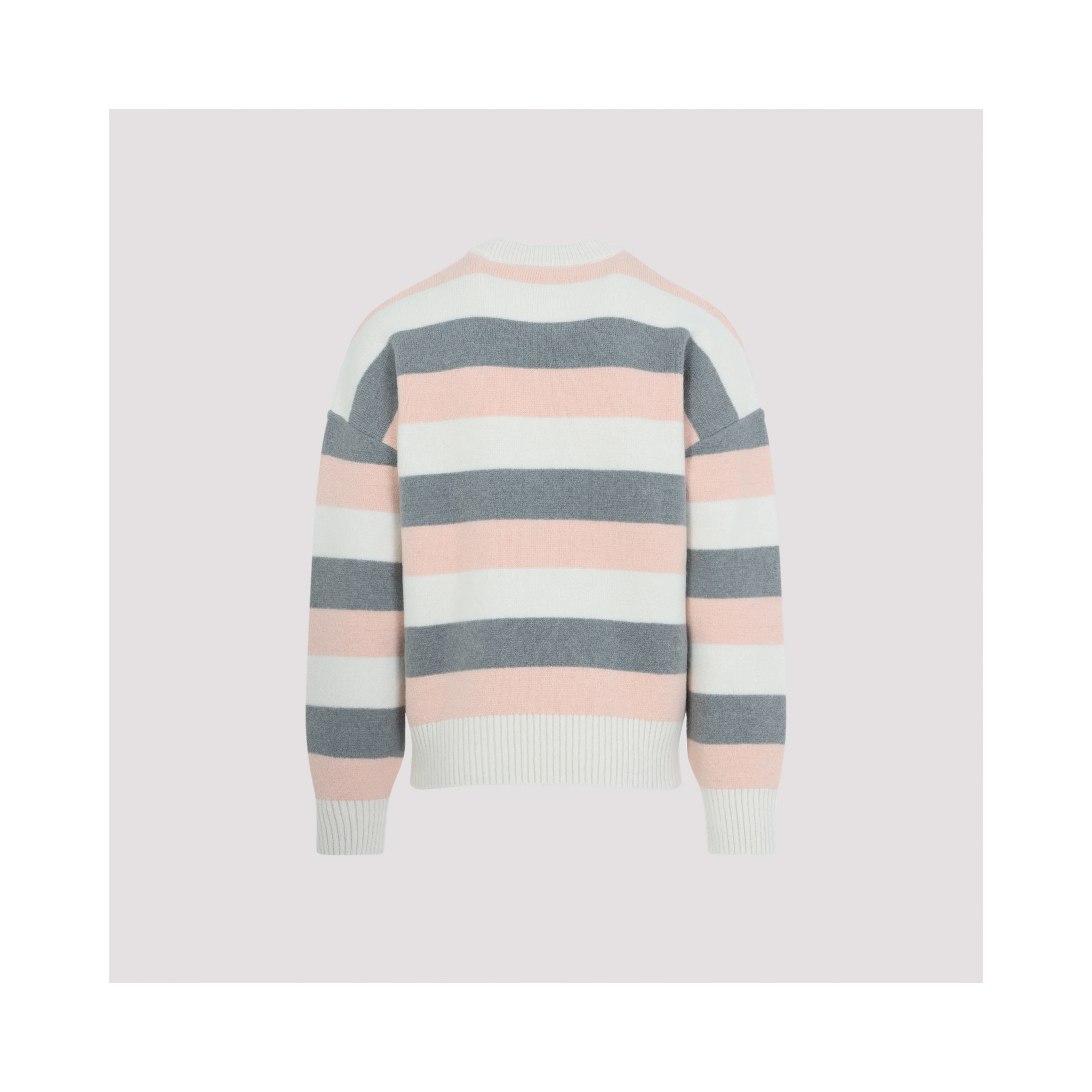 Ami Striped Crewneck Sweater