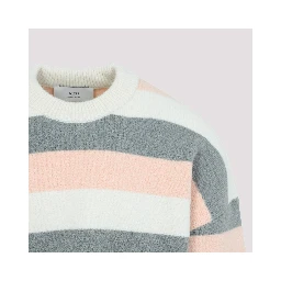 Ami Striped Crewneck Sweater