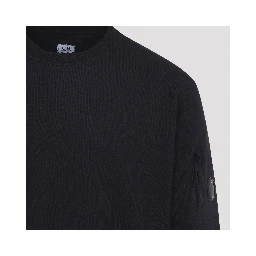 DIAGONAL RAISED FLEECE CREWNECK