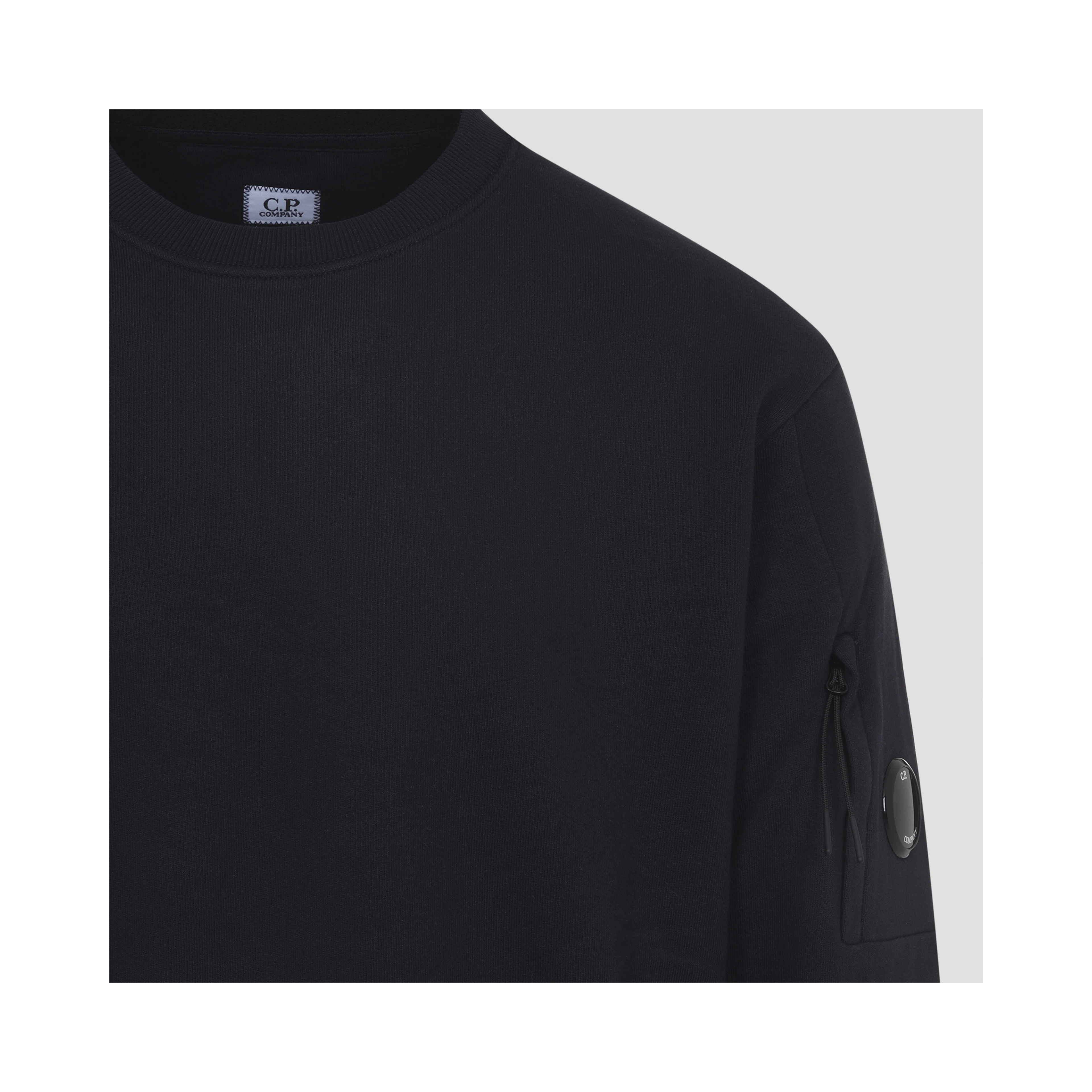 DIAGONAL RAISED FLEECE CREWNECK