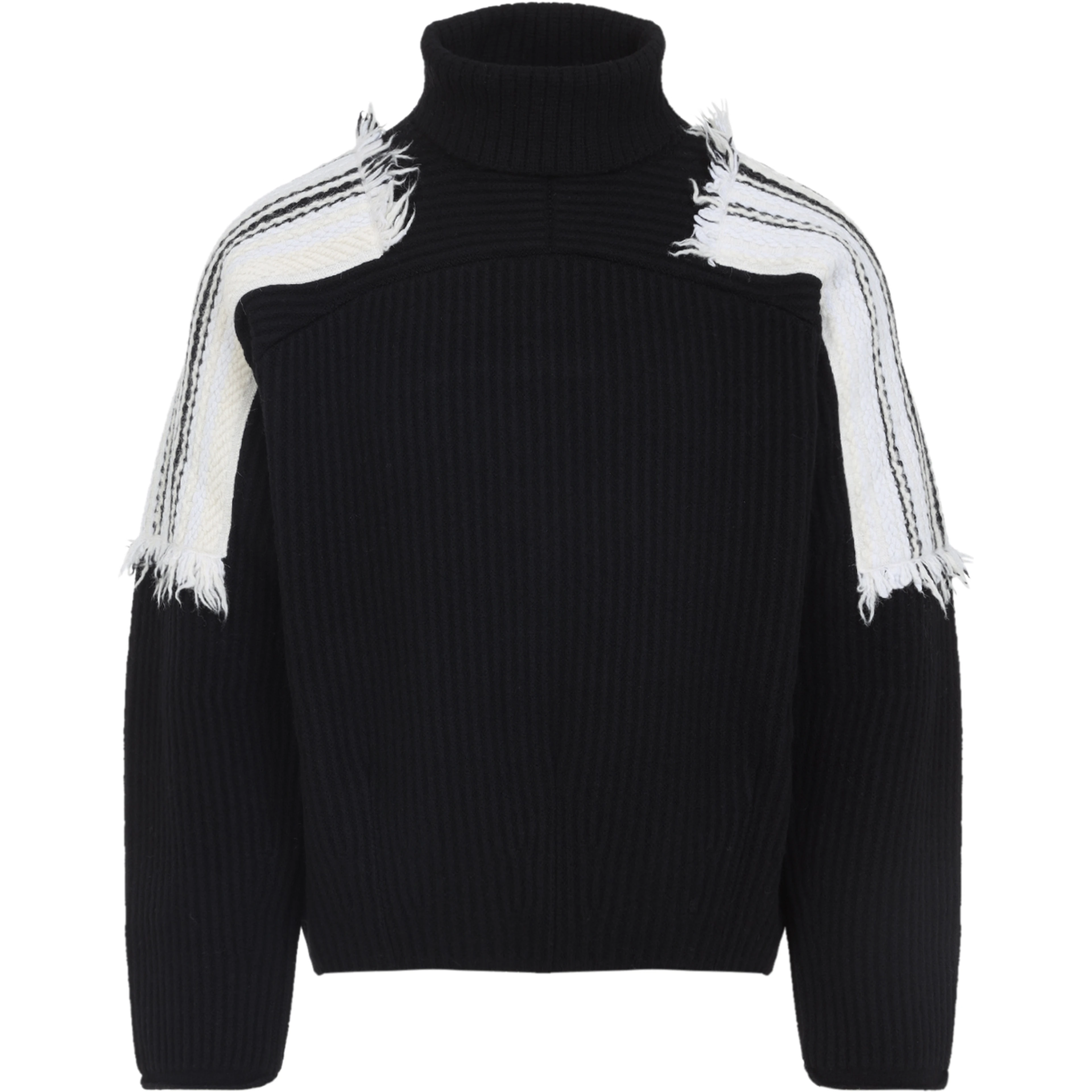 Mordecai Jacquard Stripe Turtle Neck