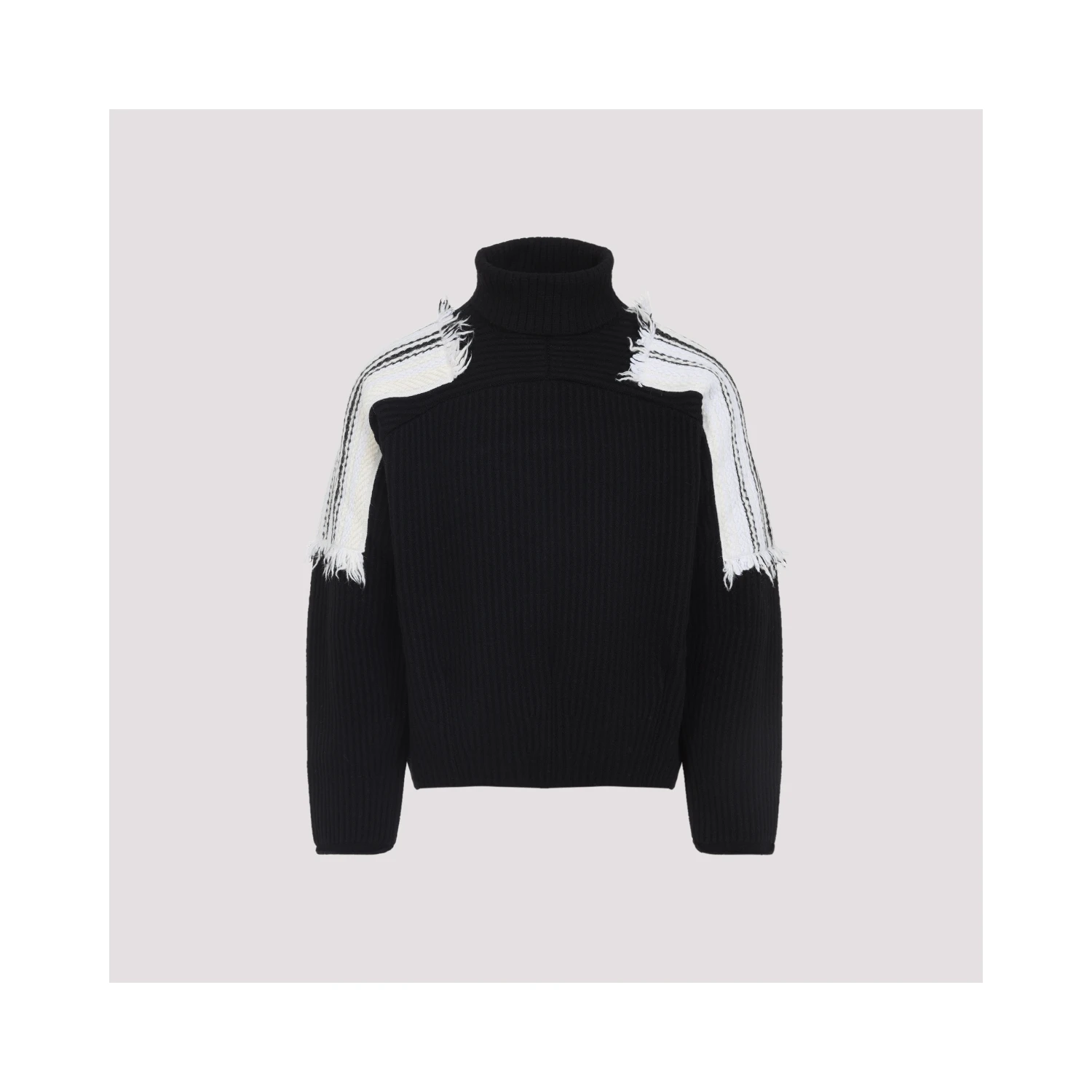 Mordecai Jacquard Stripe Turtle Neck