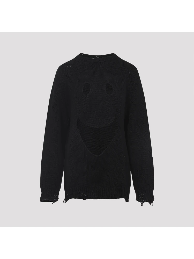 Moschino Smile Cropped Sweater