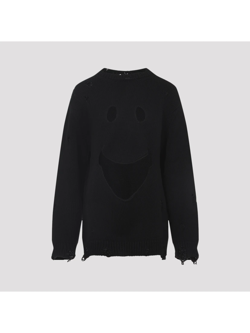 Moschino Smile Cropped Sweater