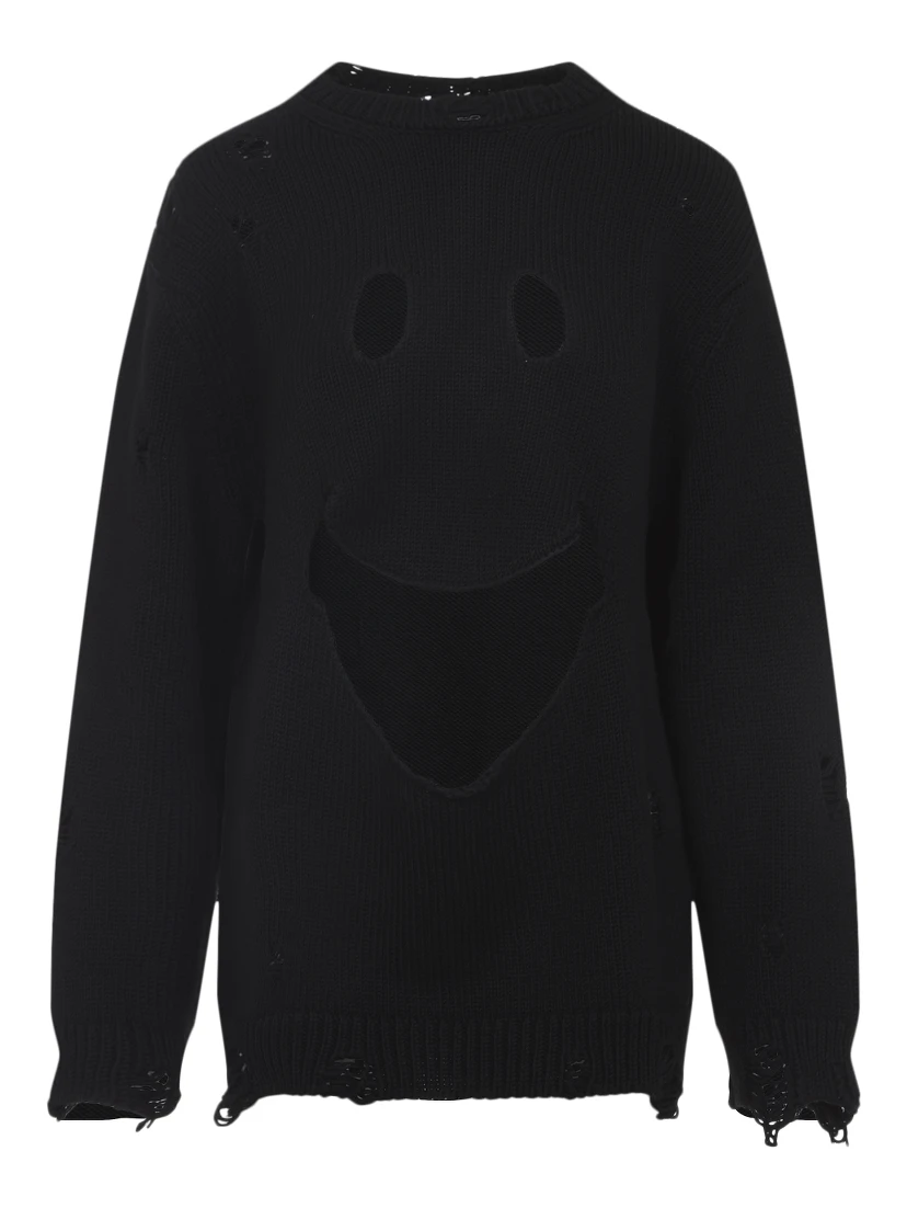 Moschino Smile Cropped Sweater