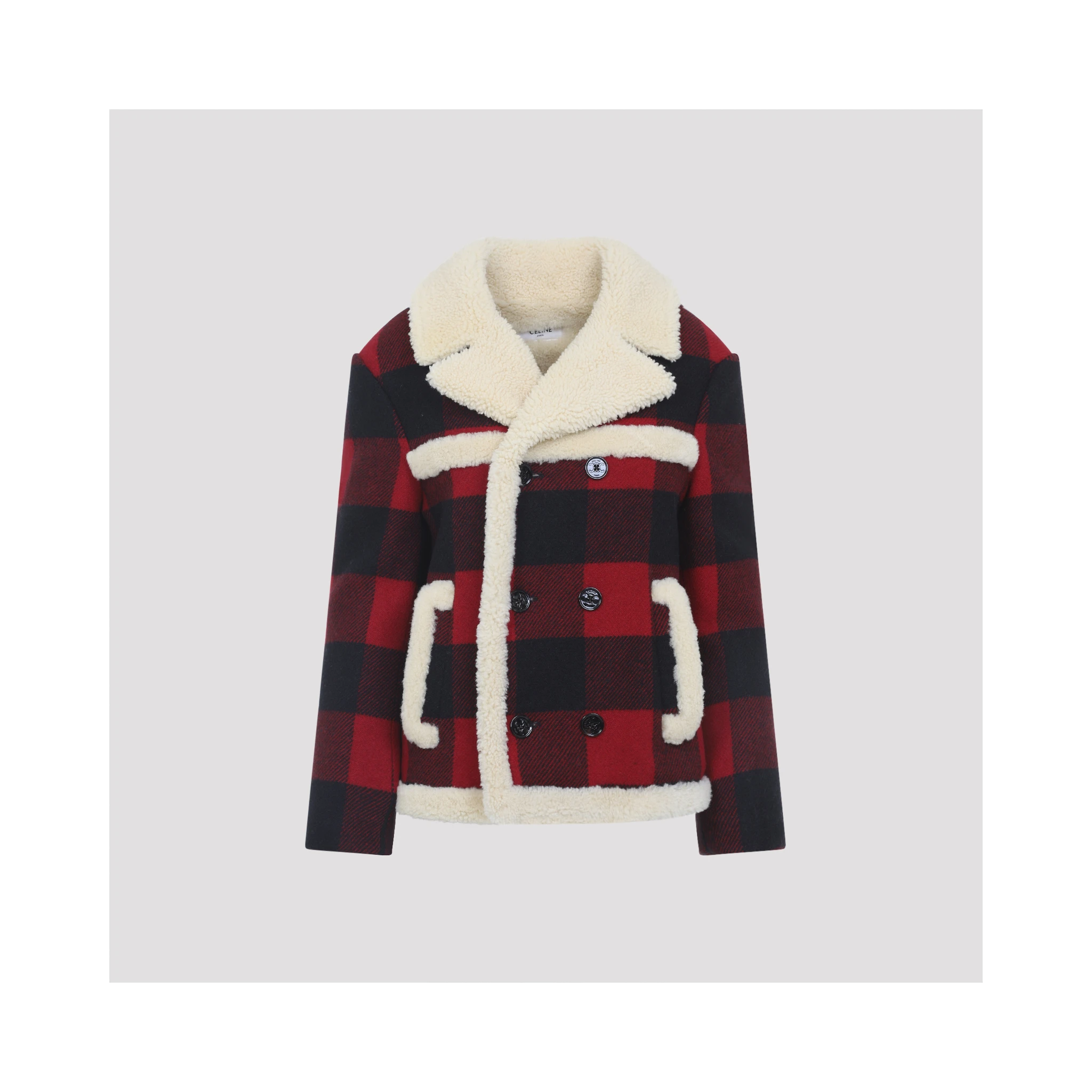 Celine Caban Shearling Jacket